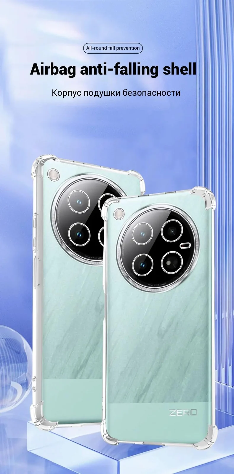 DL3 Mobilak Clear Protective Case for infinix zero 40 - Clear