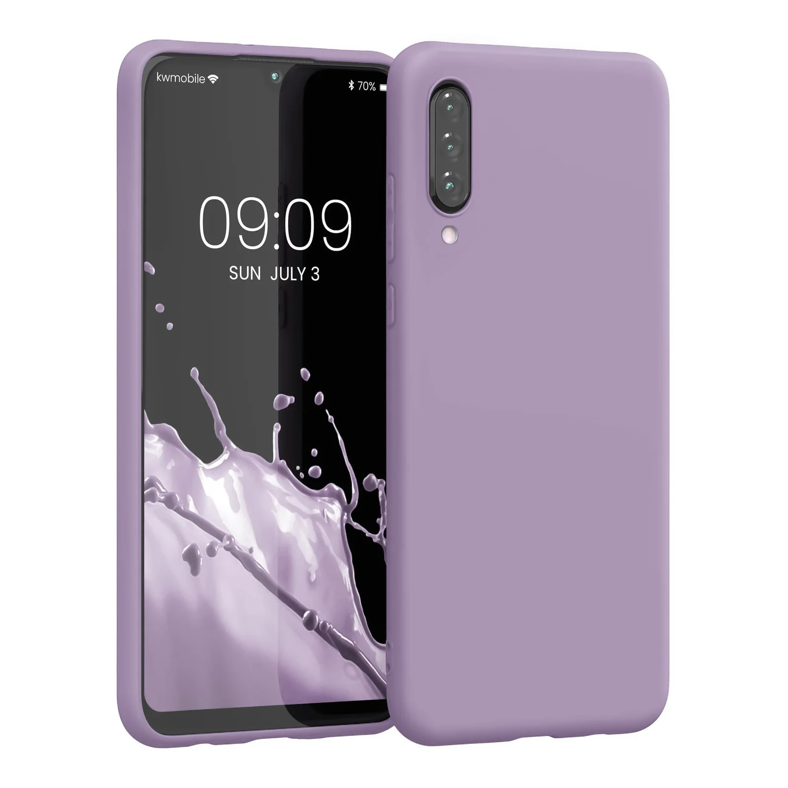 DL3 Mobilak Soft Silicone Protective Case for Huawei Y9S / Honor 9X Pro / P Smart Pro 2019 with Microfiber Lining and Shockproof Design - Lavender