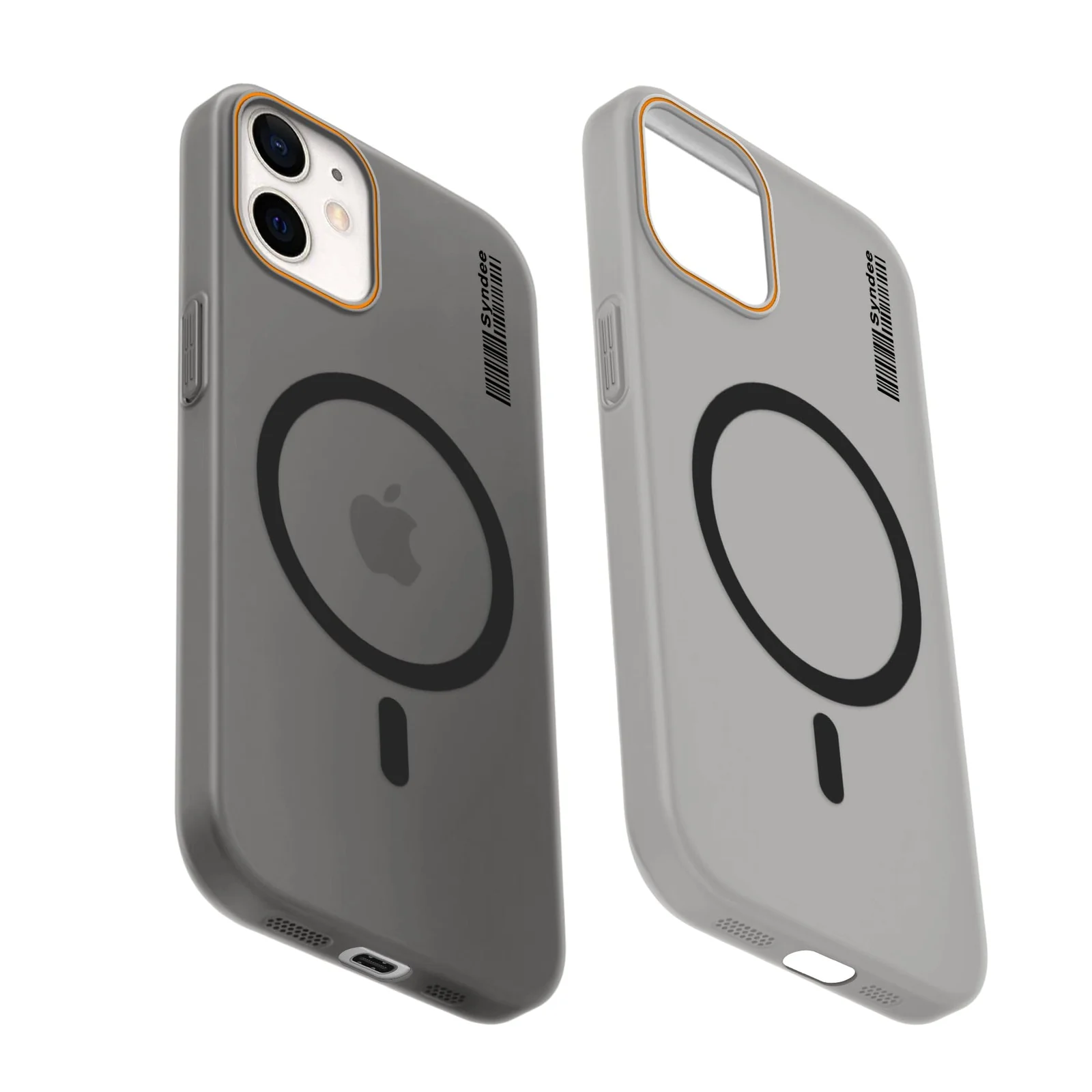DL3 Mobilak Case Back Cover for iPhone 11, Sleek Frosted Translucent Back Only Compatible with Wireless Magnetic Accessories | Anti-Scratch Shockproof Phone Case - Black