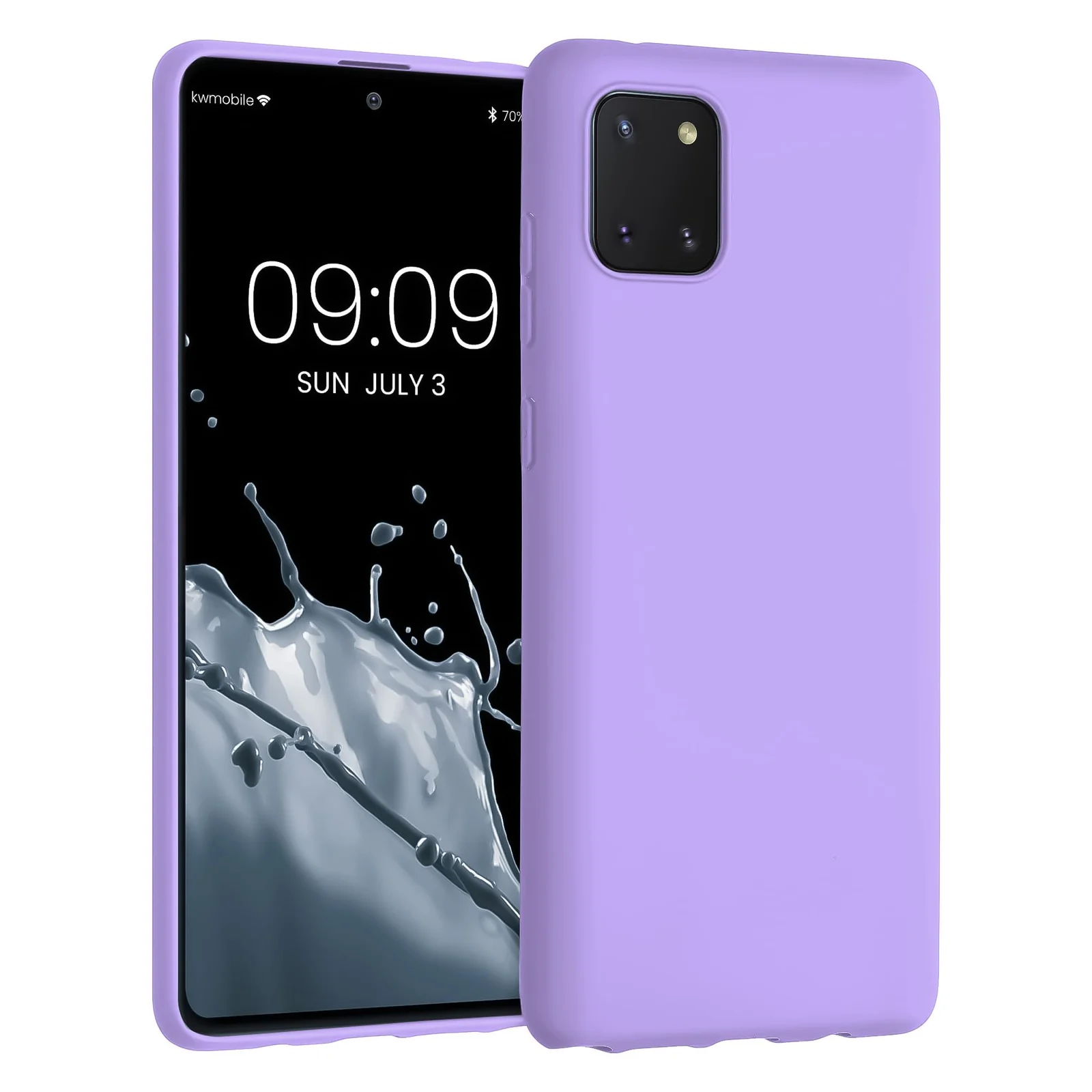 Dl3 Mobilak Samsung Galaxy Note 10 lite/ A81 Case,Soft Flexible Silicone Gel Rubber Bumper Cover,Full Body Shockproof Protective Phone Case (Light Green)