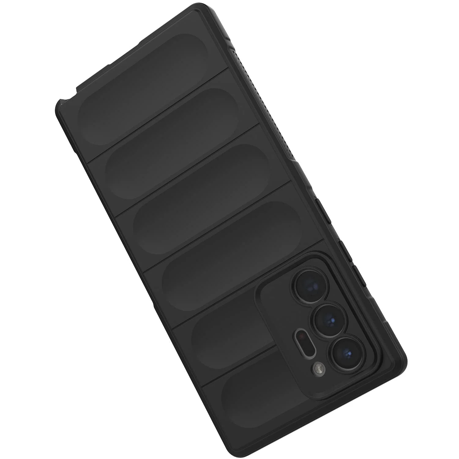 DL3 Mobilak Flexible Silicone and TPU Protective Case with Camera Protection for Samsung Galaxy Note 20 Ultra - Black