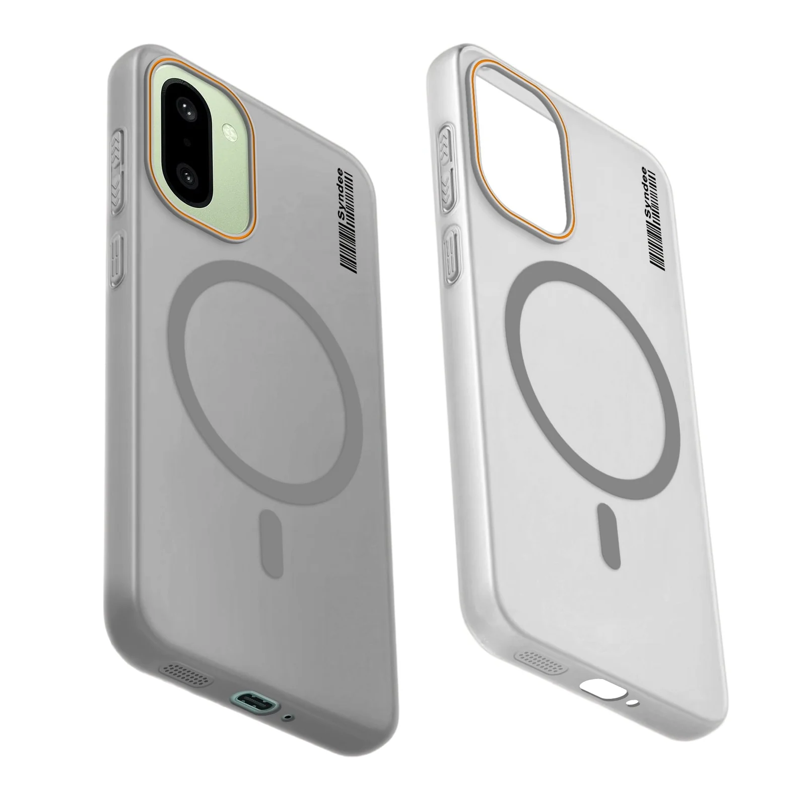 DL3 Mobilak Translucent Matte Case for OnePlus 15R / OnePlus Ace 6 / Ace 6T, Compatible with MagSafe accessories, Shock-absorbing protection, Integrated ring holder - Gray