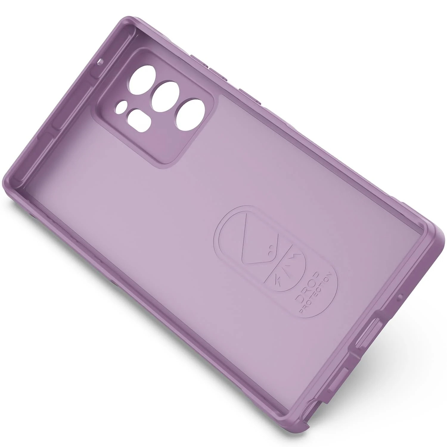 DL3 Mobilak Flexible Silicone and TPU Protective Case with Camera Protection for Samsung Galaxy Note 20 Ultra - Purple