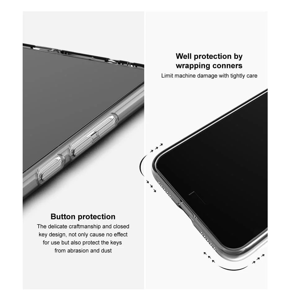 DL3 Mobilak Case Compatible with vivo V40 5G/V40 Pro 5G/vivo S19 Pro, Case Crystal Soft TPU Gel Case Flexible Silicone Anti-Scratch Camera Protection TPU Cover - Clear