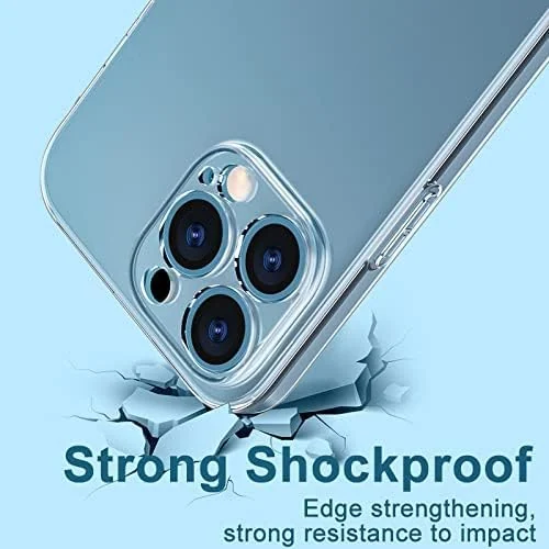 DL3 Mobilak Camera Protective Case Compatible with iPhone 13 Pro Max Case, Mobile Phone Case iPhone 13 Pro Max Thin Soft Silicone Anti-Yellow Protective Case - Clear