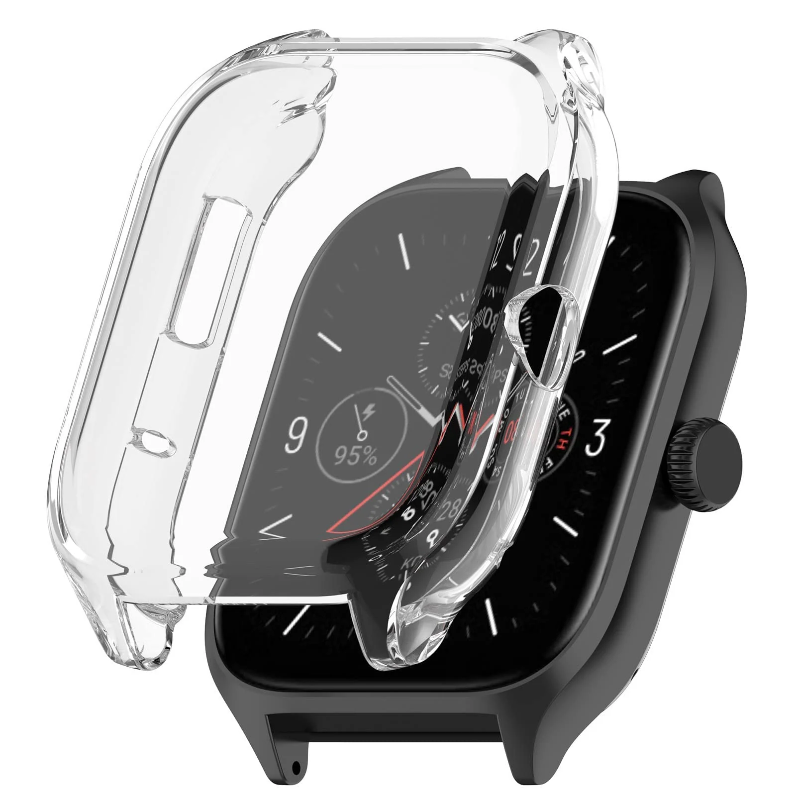 DL3 Mobilak Case Compatible with Amazfit GTS 4 (Not for GTS4 Mini) Case Watch Soft TPU Shockproof Cover Slim Guard Thin Bumper Shell Protector For Amazfit GTS4