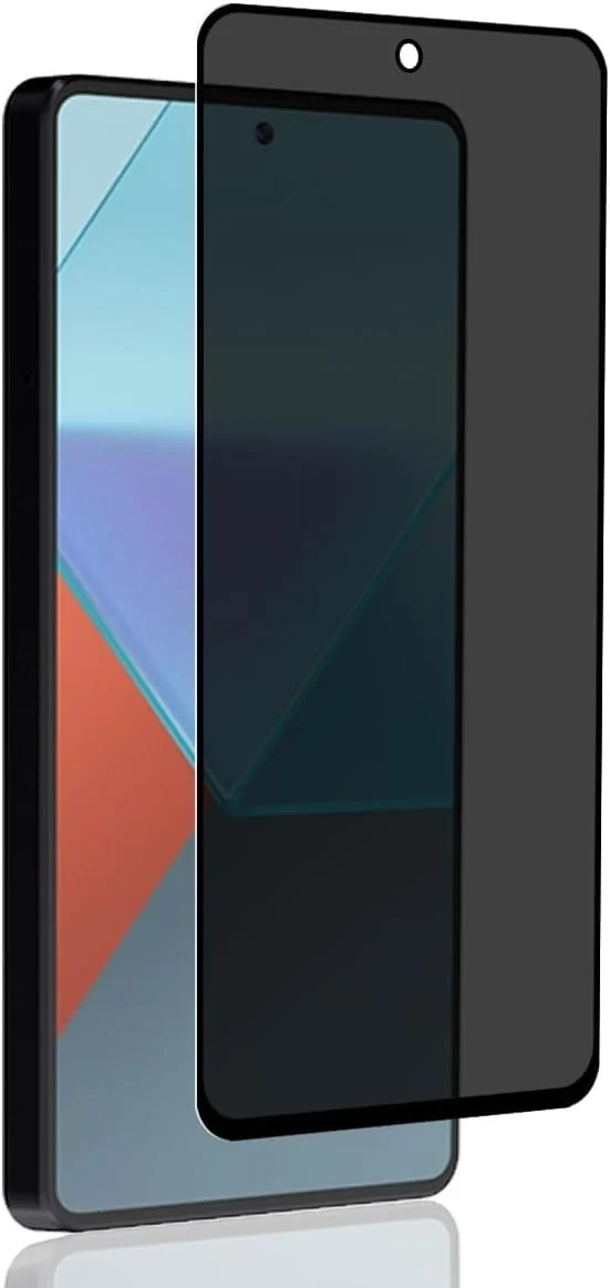DL3 Mobilak Privacy Full Glass Screen Protector For Xiaomi Redmi Note 13 4G (Not Fit 5G) - Black