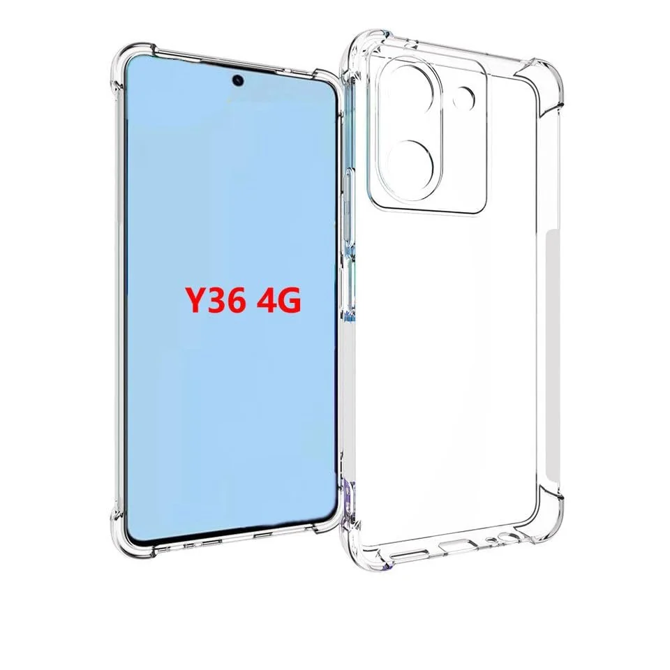 DL3 Mobilak Clear TPU Case for vivo Y36 4G, Camera protection, Shock-absorbing protection, Non-slip grip - Clear