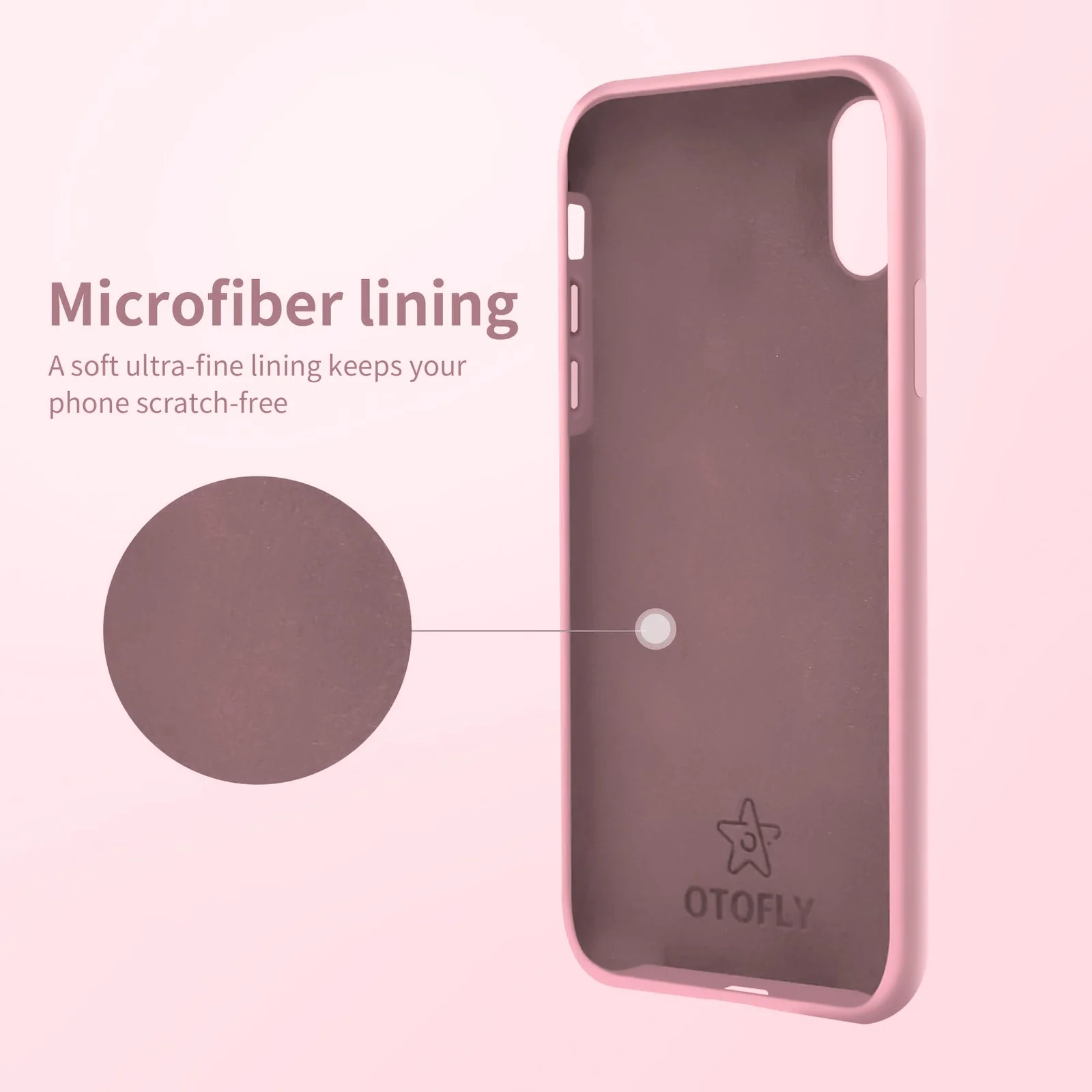 DL3 Mobilak Compatible with iPhone XR Case, Liquid Silicone Case, Full Body Protective Cover, Shockproof, Slim Phone Case, Anti-Scratch Soft Microfiber Lining - Pink