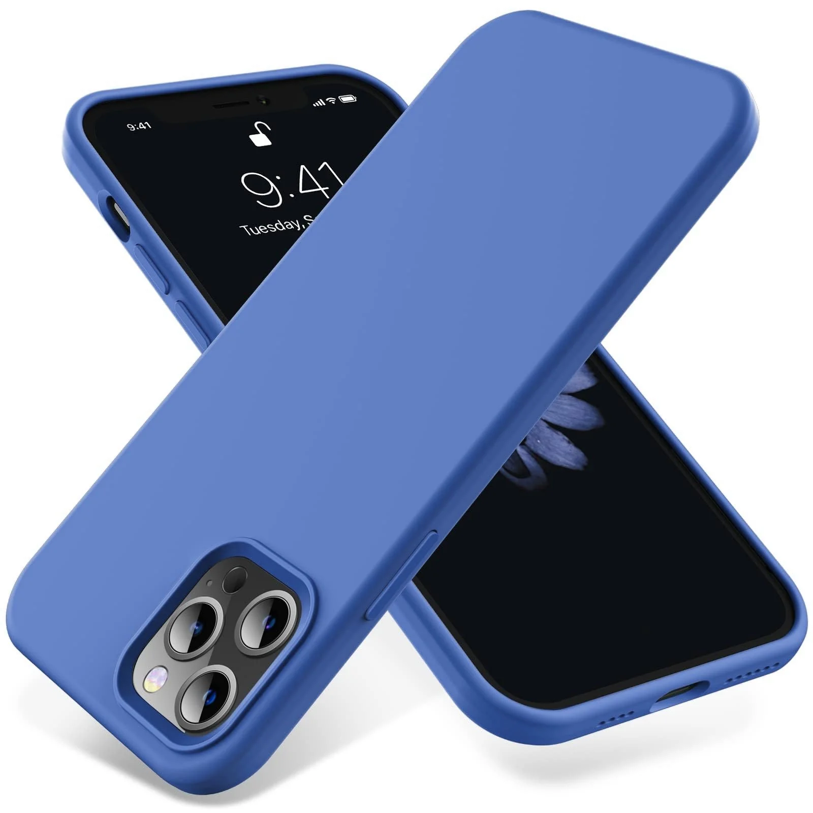 DL3 Mobilak Liquid Silicone Case for iPhone 13 Pro Max (6.7 Inch), Shock-absorbing protection, Scratch-resistant surface, Soft microfiber lining