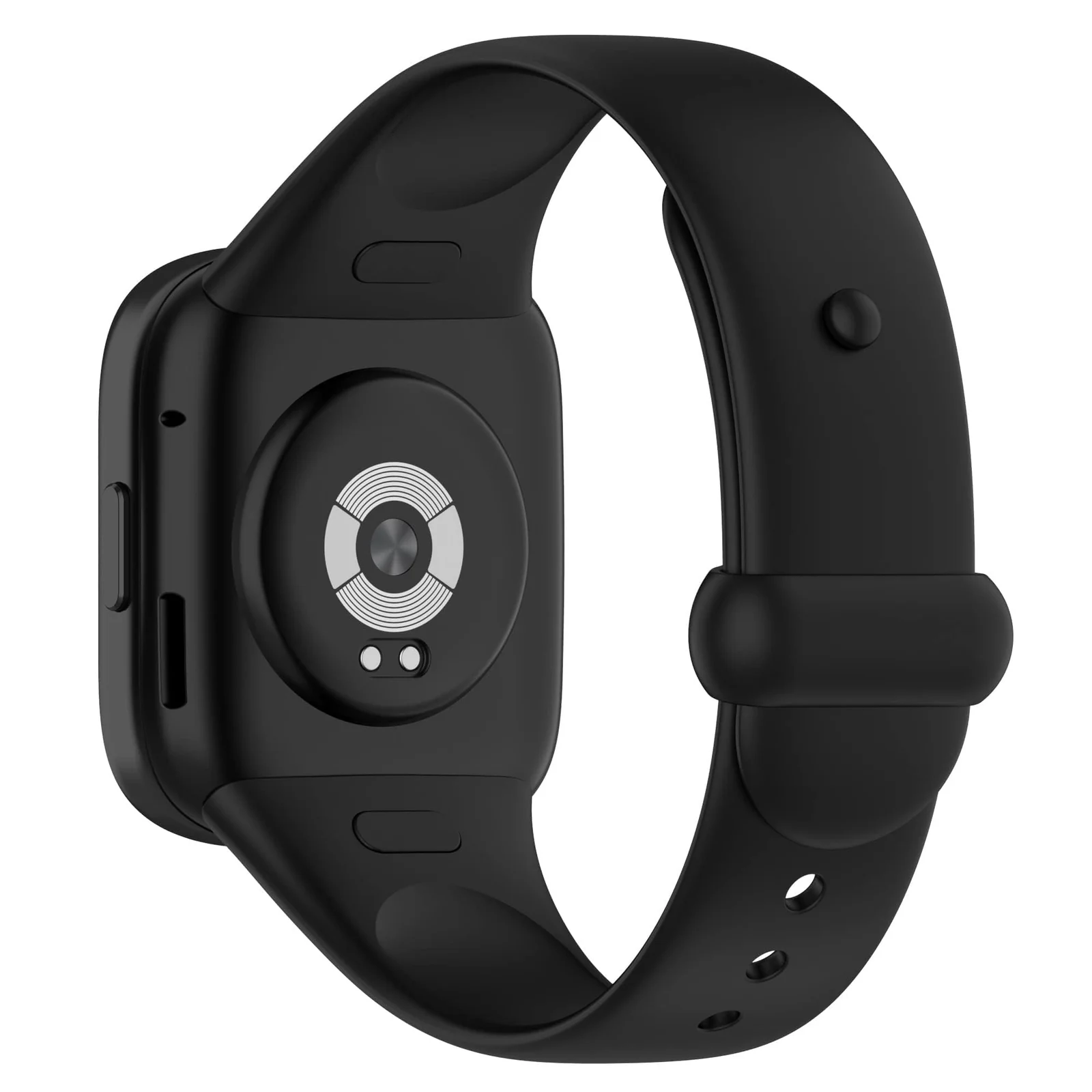 DL3 Mobilak Strap for Xiaomi Redmi Watch 3 Only, Soft Silicone Watch Band with Secure Buckle, Sport Replacement Wristband Bracelet Strap for Men & Women - Black