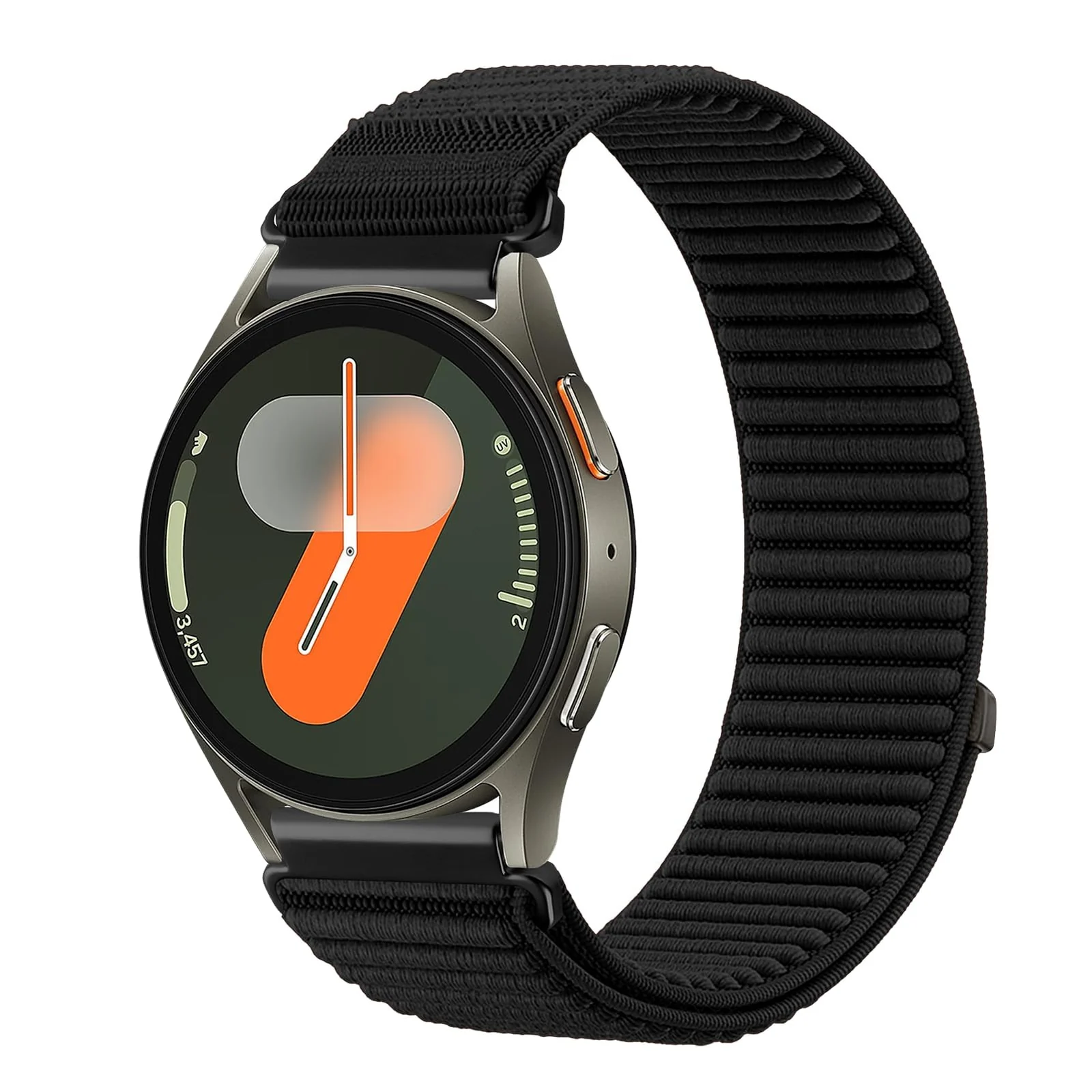 DL3 Mobilak Nylon Loop Sport Band For 20mm For Samsung Galaxy Watch 7/6/5/4 40mm 44mm/5 Pro 45mm/S2 classic/active 2 40mm 44mm/Amazfi GTS 2/2e/3/3 Pro/GTS4/GTS 2 Mini/4 Mini/Bip 3, Stretchy Strap Elastic Fabric