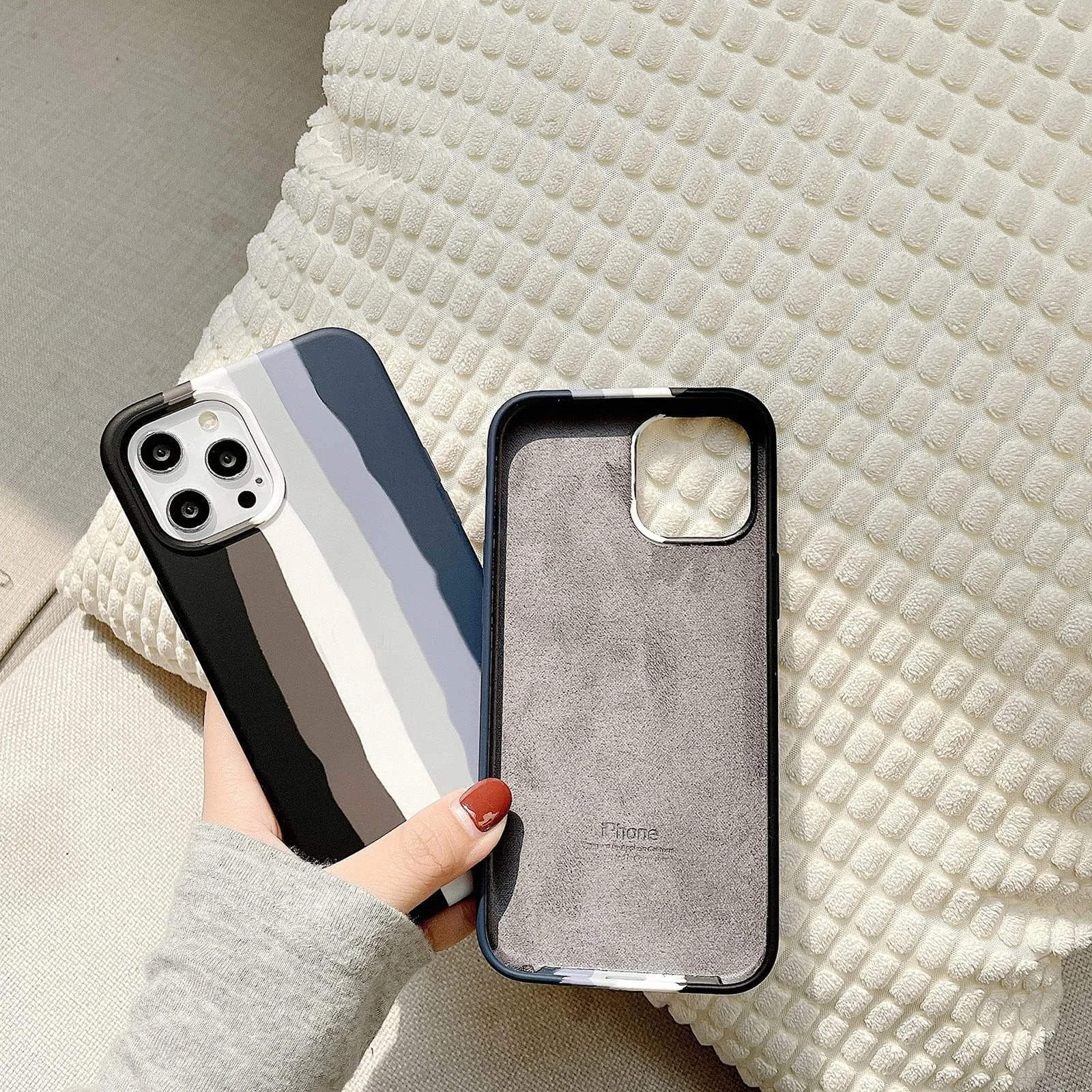 DL3 Mobilak Liquid Silicone Protective Case for iPhone 14 Pro Max (6.7 Inch) with Camera Protection and Microfiber Lining - Multicolor 2