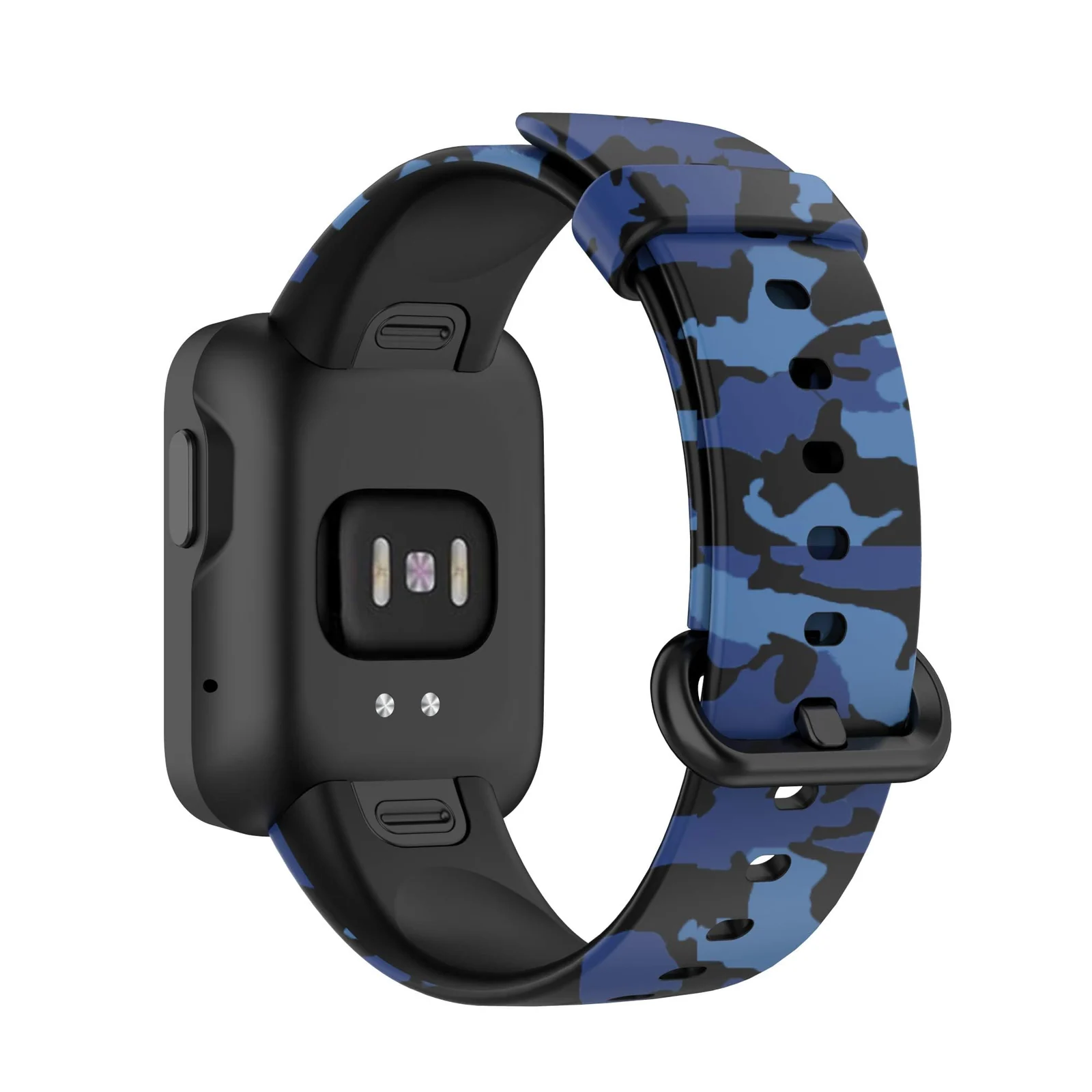 DL3 MOBILAK Strap Compatible with Xiaomi Redmi Watch 2 Lite/Poco Watch/Redmi Watch 2 / Horloge 2 Soft Replacement Sport Silicone Strap - Camouflage Blue