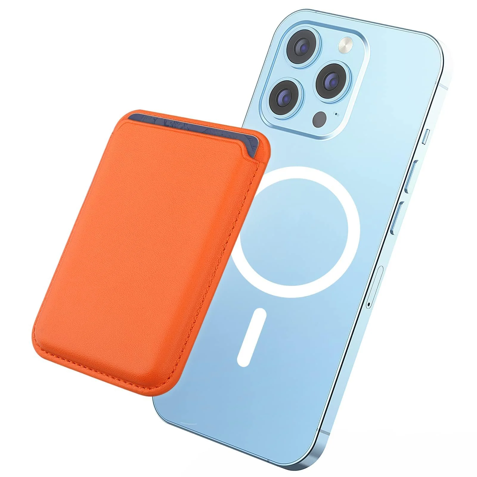 DL3 Mobilak Magnetic Card Holder Phone Wallet for iPhone 16/15/14/13/12 Series with MagSafe, Wallet for iPhone 16 15 14 Pro Max Plus Series, MagSafe 3 Wallet for iPhone 13 12 Pro Max Mini Series