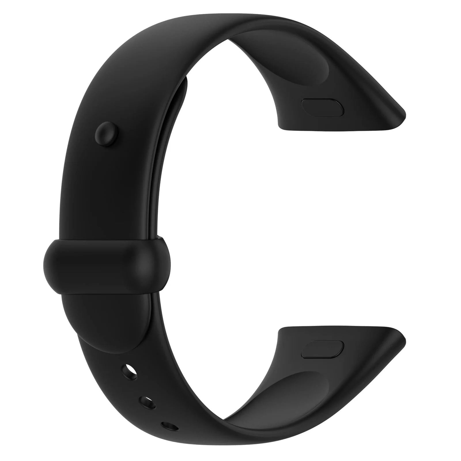DL3 Mobilak Strap for Xiaomi Redmi Watch 3 Only, Soft Silicone Watch Band with Secure Buckle, Sport Replacement Wristband Bracelet Strap for Men & Women - Black