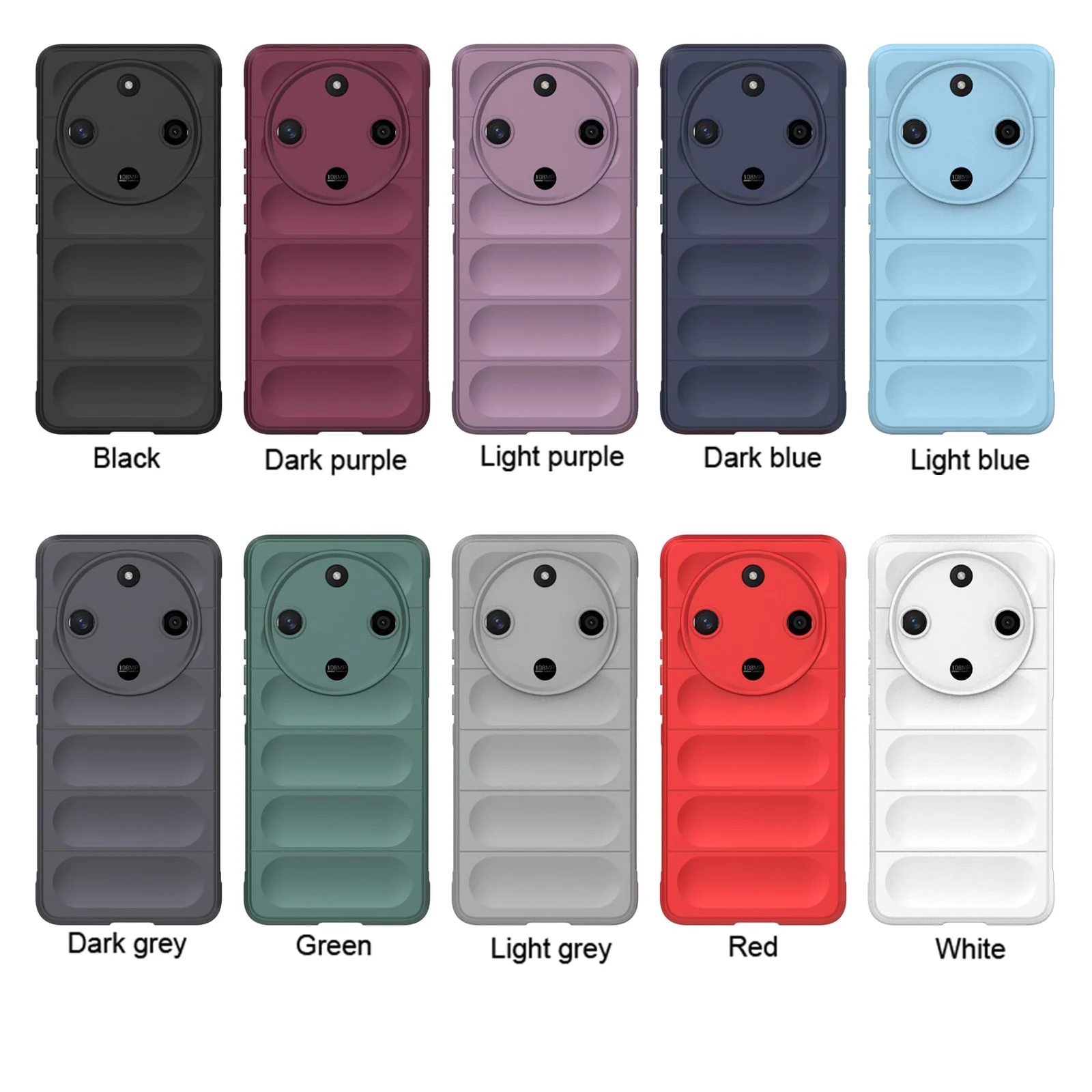 DL3 Mobilak Soft Silicone Protective Case for Honor X9b / Honor Magic 6 Lite 5G / Honor X50 with Camera Protection and Shockproof Design - Blue