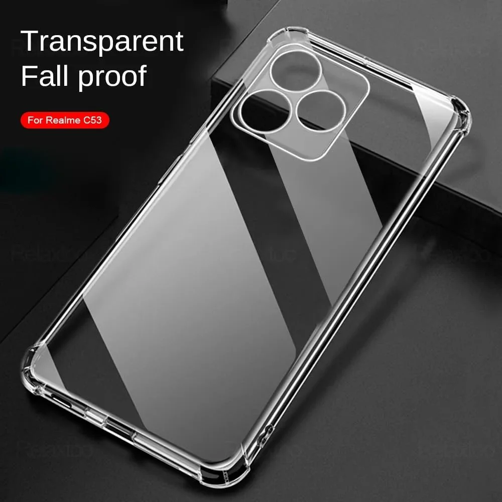 DL3 Mobilak Clear Protective Case for OPPO realme C53 / OPPO realme Narzo N53 - Clear