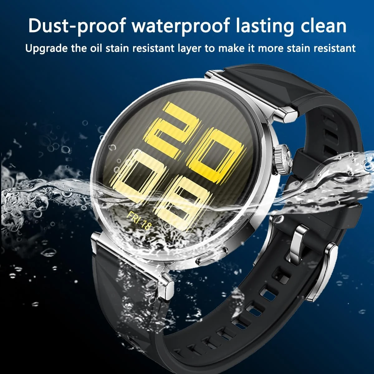 DL3 Mobilak Screen Protector For Huawei Watch GT 5 41mm, 3D Curved Soft Edge Protective Film [Anti-Scratch] [Bubble Free] [Ultra Shatterproof] [High Sensitive] (Not Glass) For Huawei Watch GT5 41mm - Black