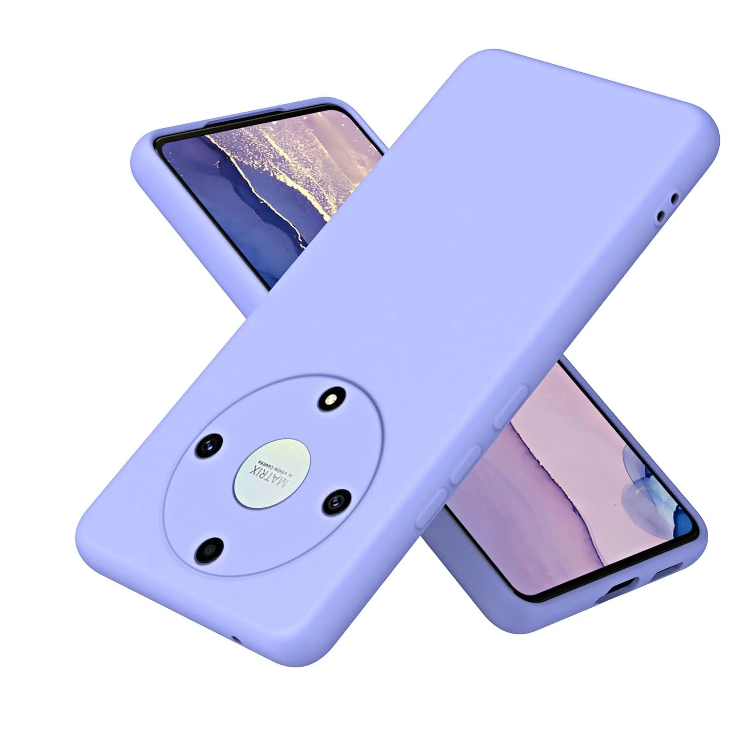 Dl3 Mobilak Honor X9a 5G / Honor Magic 5 Lite Case,Soft Flexible Silicone Gel Rubber Bumper Cover,Full Body Shockproof Protective Phone Case (Black)