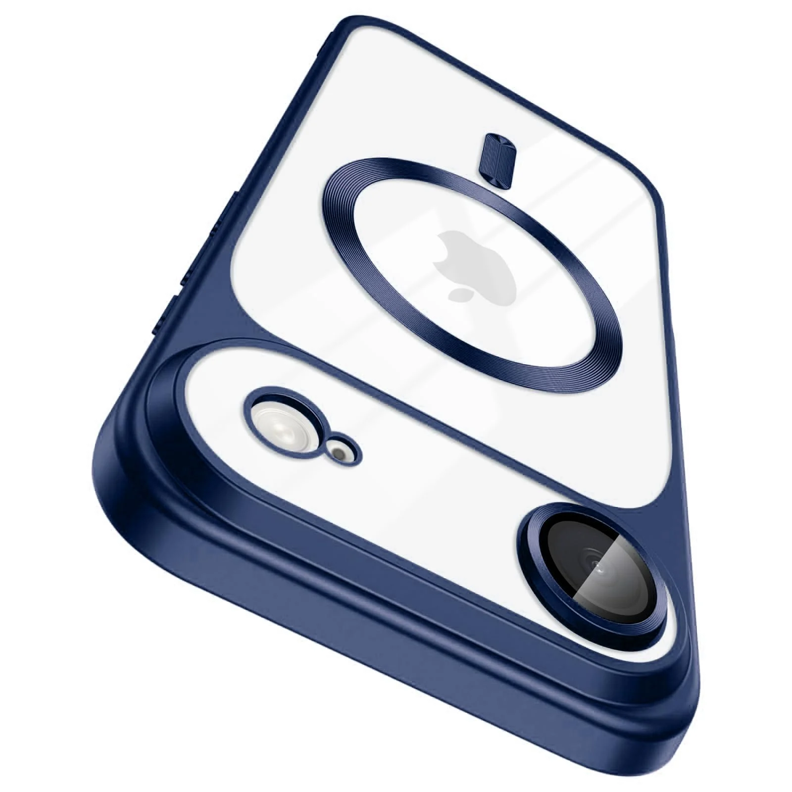 DL3 Mobilak Clear MagSafe-Compatible TPU Case and Camera Lens Protector for iPhone 17 Air | iPhone Air Phone Case | iPhone Air Case Magnetic - Blue