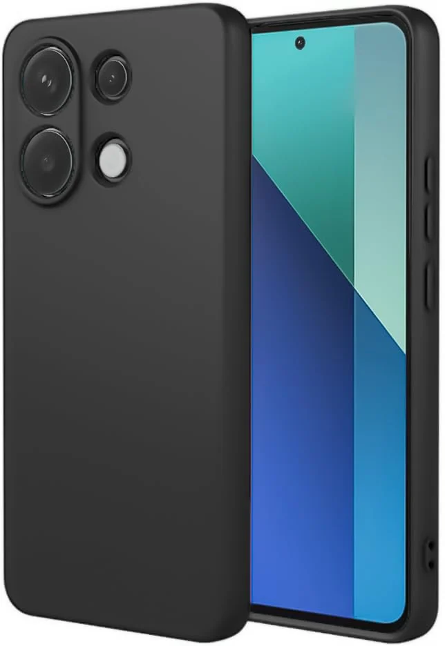 Dl3 Mobilak Xiaomi Redmi Note 13 4G Case, Soft Flexible Liquid Silicone Gel Rubber Bumper Cover, Full Body Shockproof Protective Phone Case (Green)