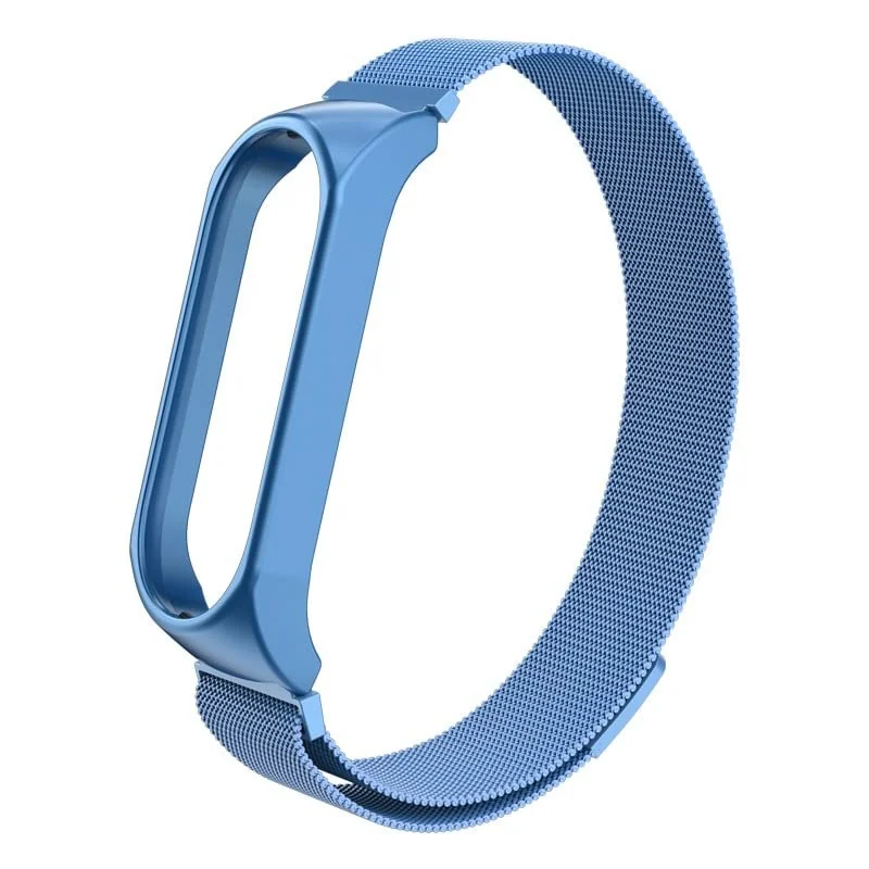 DL3 Mobilak Strap for Xiaomi Mi Band 6 Mi Band 5 Breathable Replacement Strap For Band 4/Mi Band 3 Smart Band Watch Strap Wristband Bracelet for Women Men (Mi Band 4/3) - Light Blue
