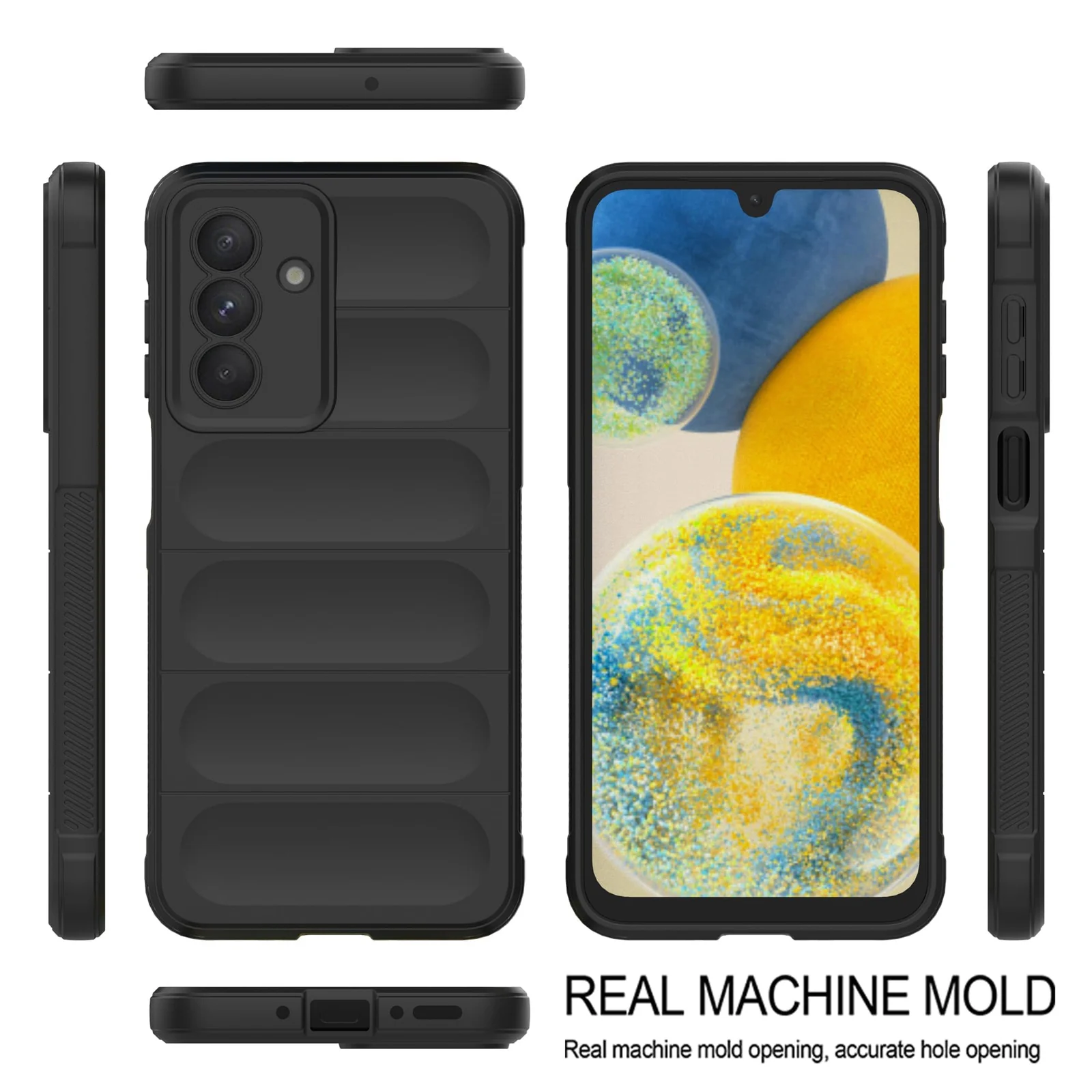 DL3 Mobilak Soft Silicone Protective Case for Samsung Galaxy A26 with Camera Protection and Shockproof Design - Black