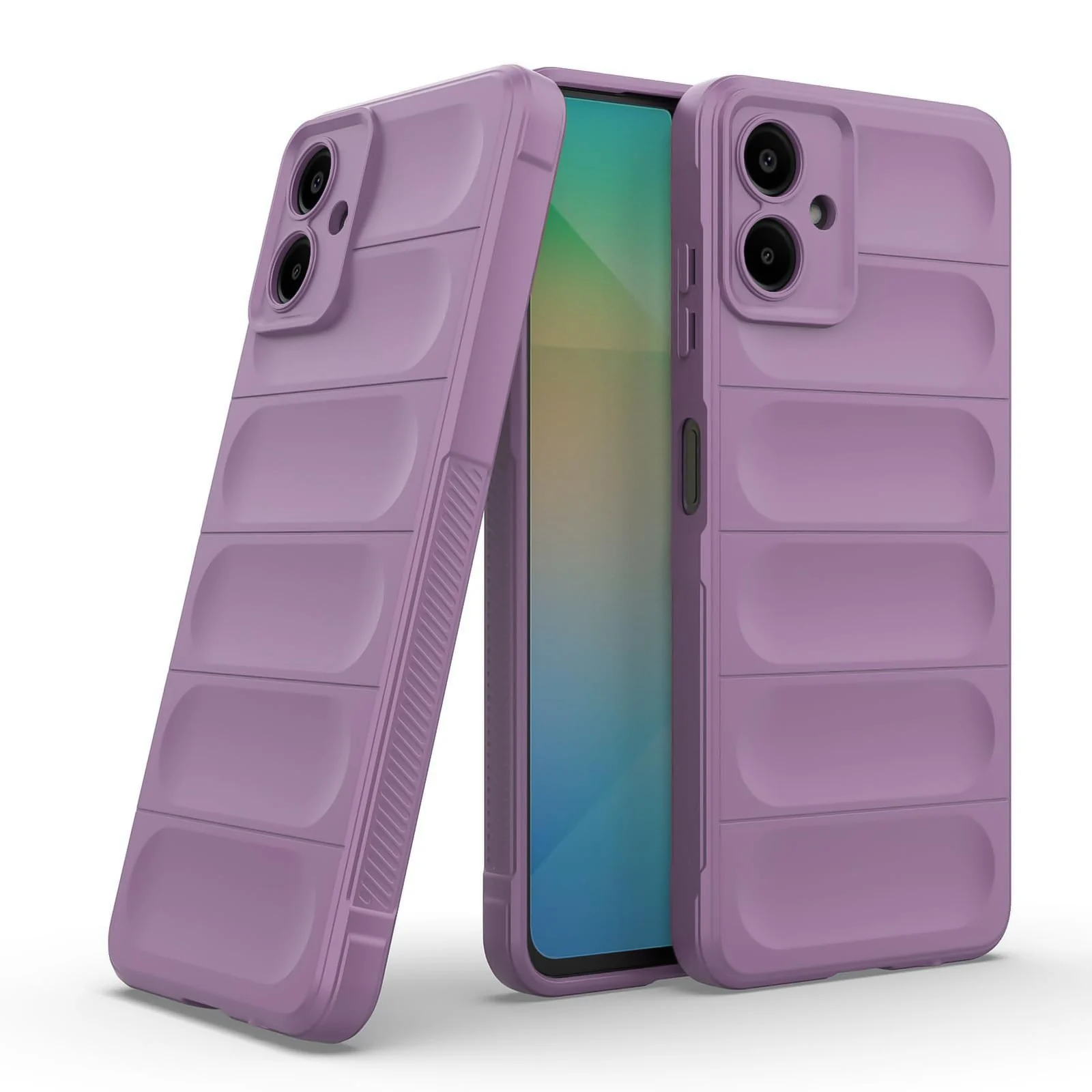 DL3 Mobilak Flexible Silicone and TPU Protective Case with Camera Protection for Samsung Galaxy A06 - Purple