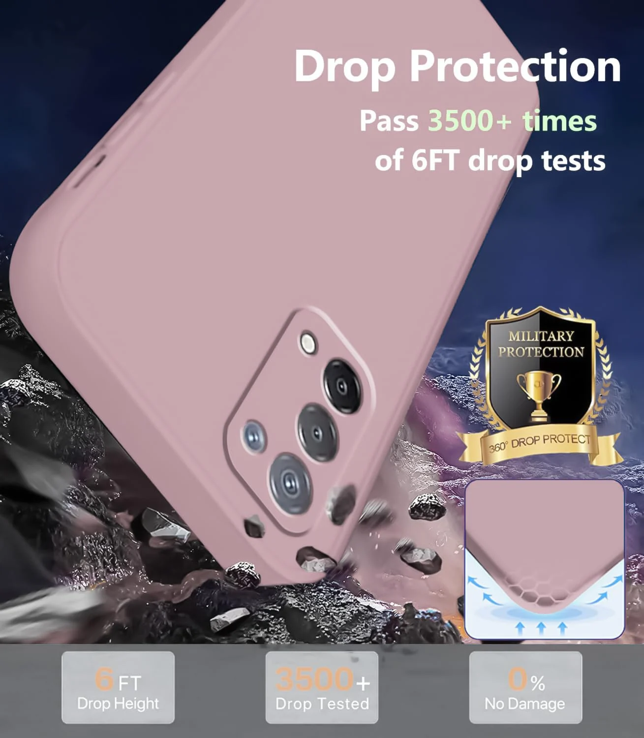 DL3 Mobilak Liquid Silicone Protective Case with Soft Microfiber Lining with Full Camera Protection for realme 7 Pro - Cashmere