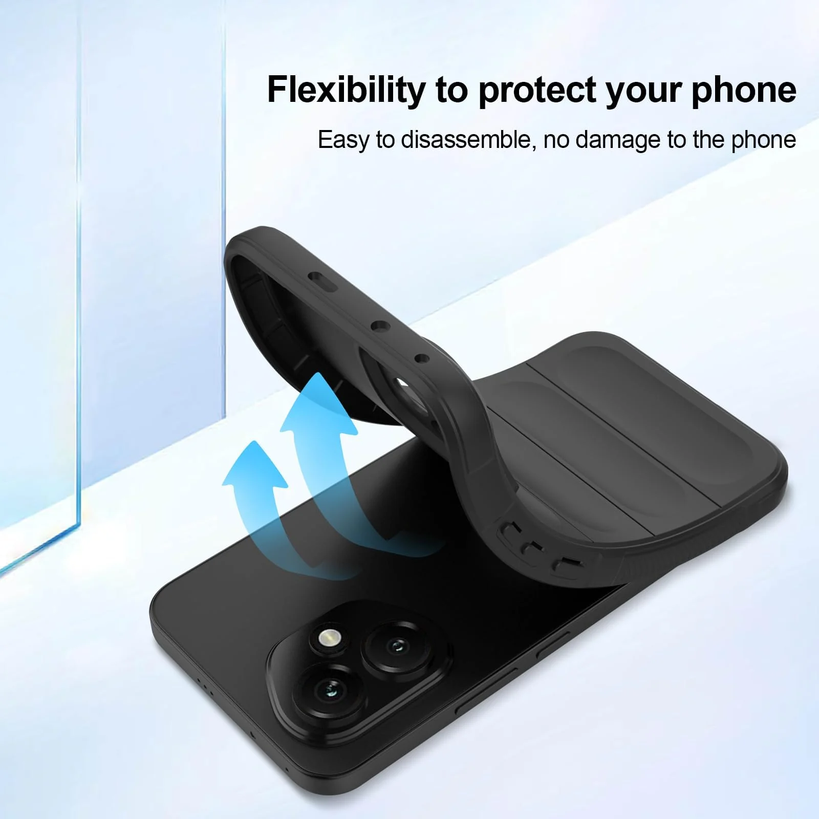 DL3 Mobilak Rugged Protective Case for Honor 400 5G, Camera protection, Shock-absorbing protection, Non-slip grip - Black