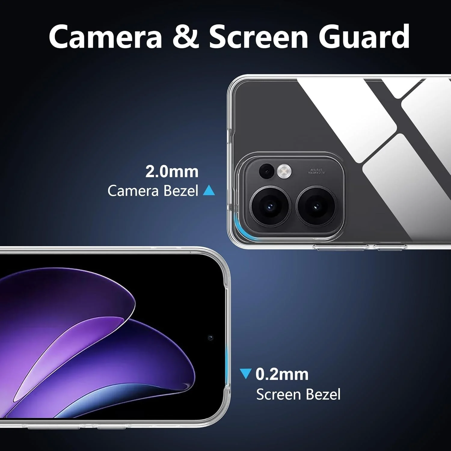 DL3 Mobilak Case Compatible with OPPO Reno 13F 4G/5G Case Crystal Soft TPU Gel Case Flexible Silicone Anti-Scratch TPU Cover - Clear
