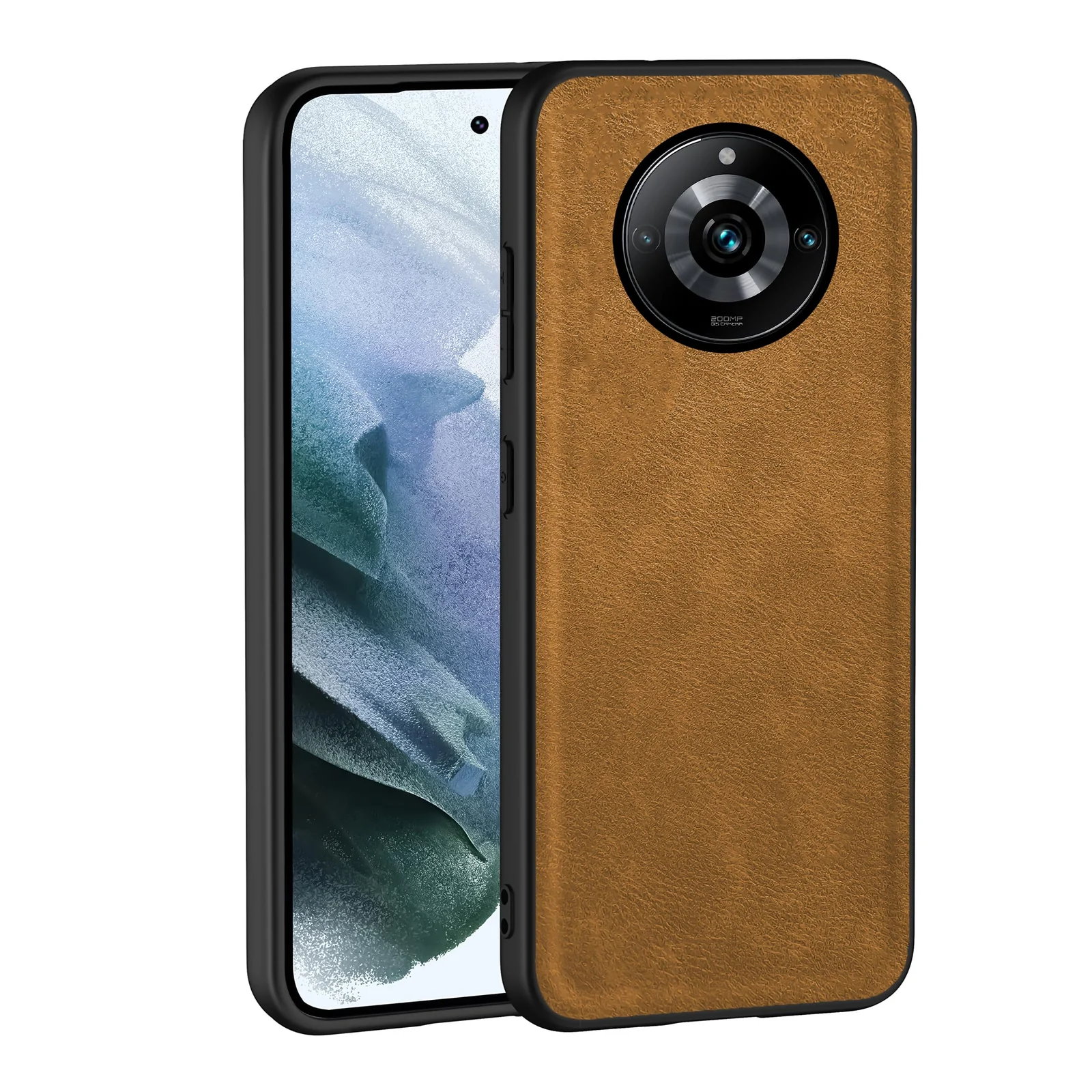 Dl3 Mobilak Case for Realme 11 Pro / 11 pro plus Leather Case,Anti-Drop, Anti-Shock, Non-Slip Texture,Simple Cell Phong Cover (Blue)