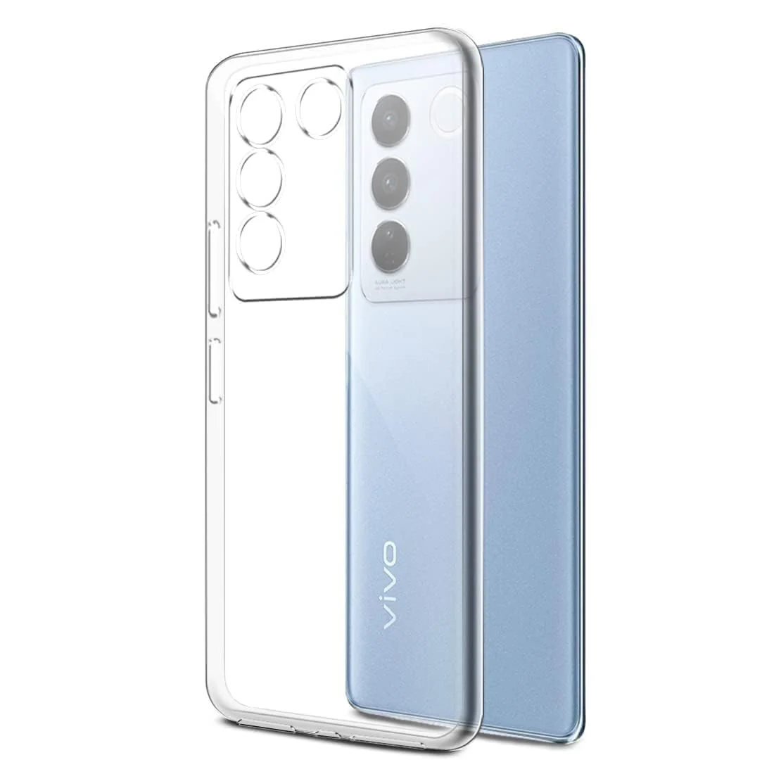 DL3 Mobilak Case Compatible with vivo V27 5G/vivo V27 Pro 5G/S16 Pro 5G/S16 5G Case Crystal Soft TPU Gel Case Flexible Silicone Anti-Scratch Camera Protection TPU Cover - Clear