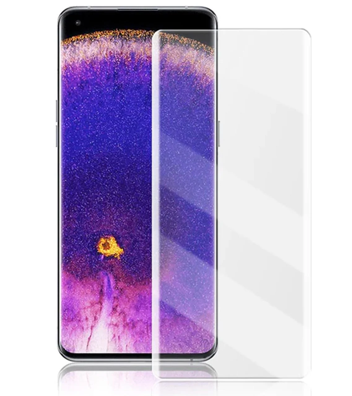 DL3 Mobilak OPPO Find X5 Pro 5G Screen Protector [Liquid UV Tempered Glass] Full Screen adhesive [Sensitive Touch][Fingerprint Sensor Compatible] HD - Clear