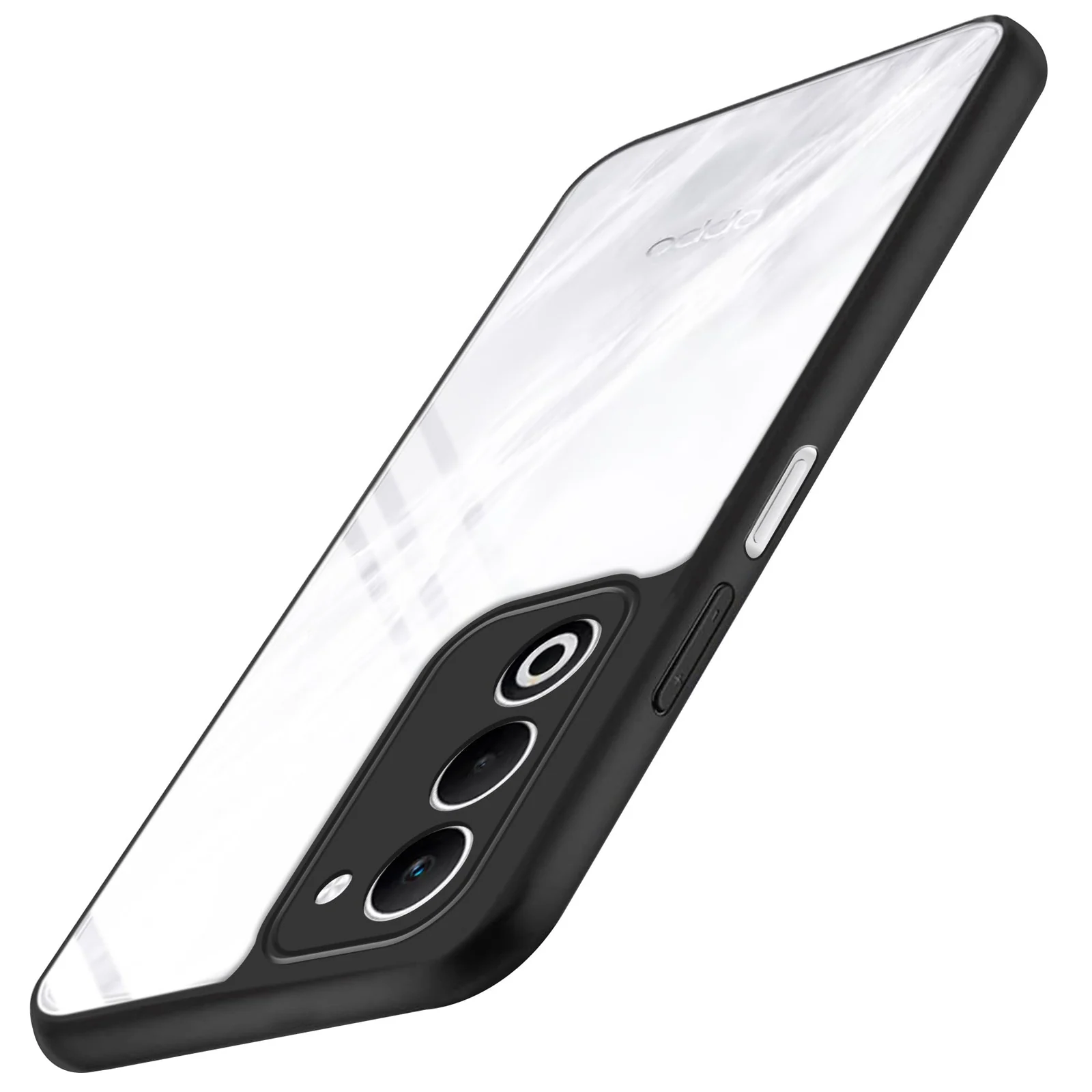 DL3 Mobilak Clear TPU Case for OPPO A5 4G, Camera protection, Shock-absorbing protection, Scratch-resistant surface - Black