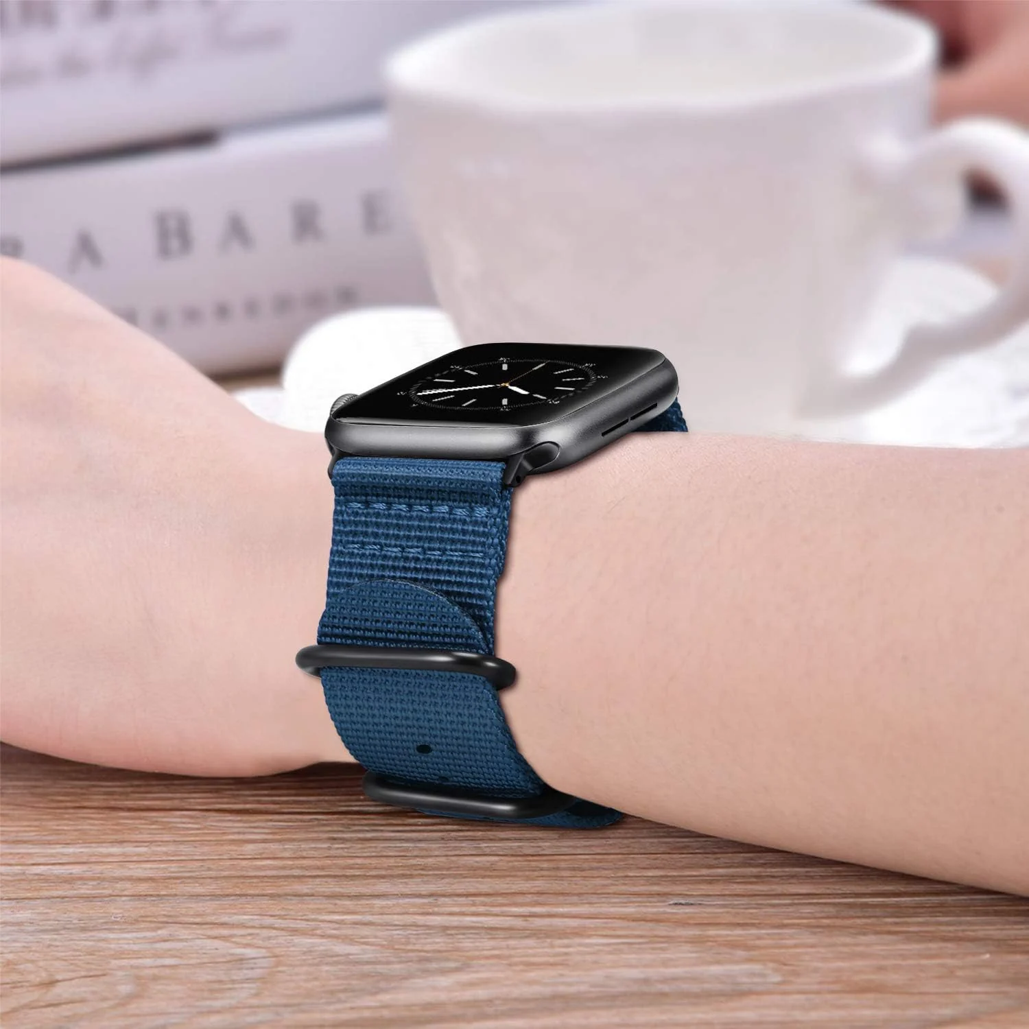 DL3 Mobilak Nylon Solo Loop Stretchy Straps For Apple Watch Band 49mm 45mm 44mm 42mm 41mm 40mm 38mm, Elastic Wristbands for iwatch Series 8 Ultra 7 6 5 4 3 2 1 Se (B. , 42MM/44MM/45MM/49MM) - B.Blue
