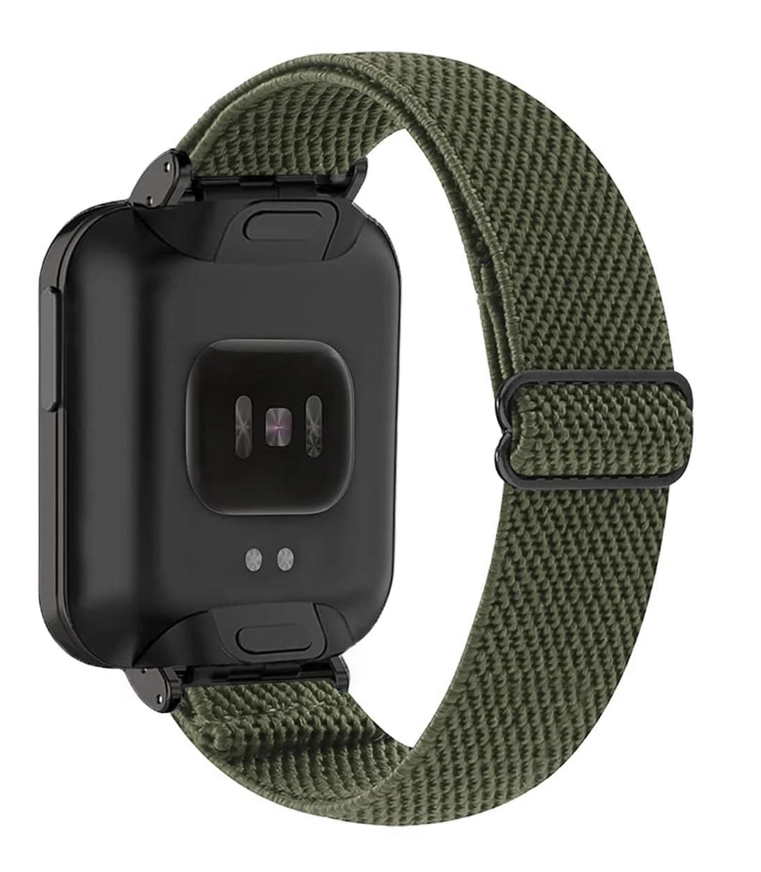 DL3 Mobilak Strap Compatible with Xiaomi Mi Watch Lite/Redmi Watch Bracelets, Nylon Replacement Strap Sport PU Protective Case + Watch Strap For Xiaomi Mi Watch Lite With Metal Cover - Green