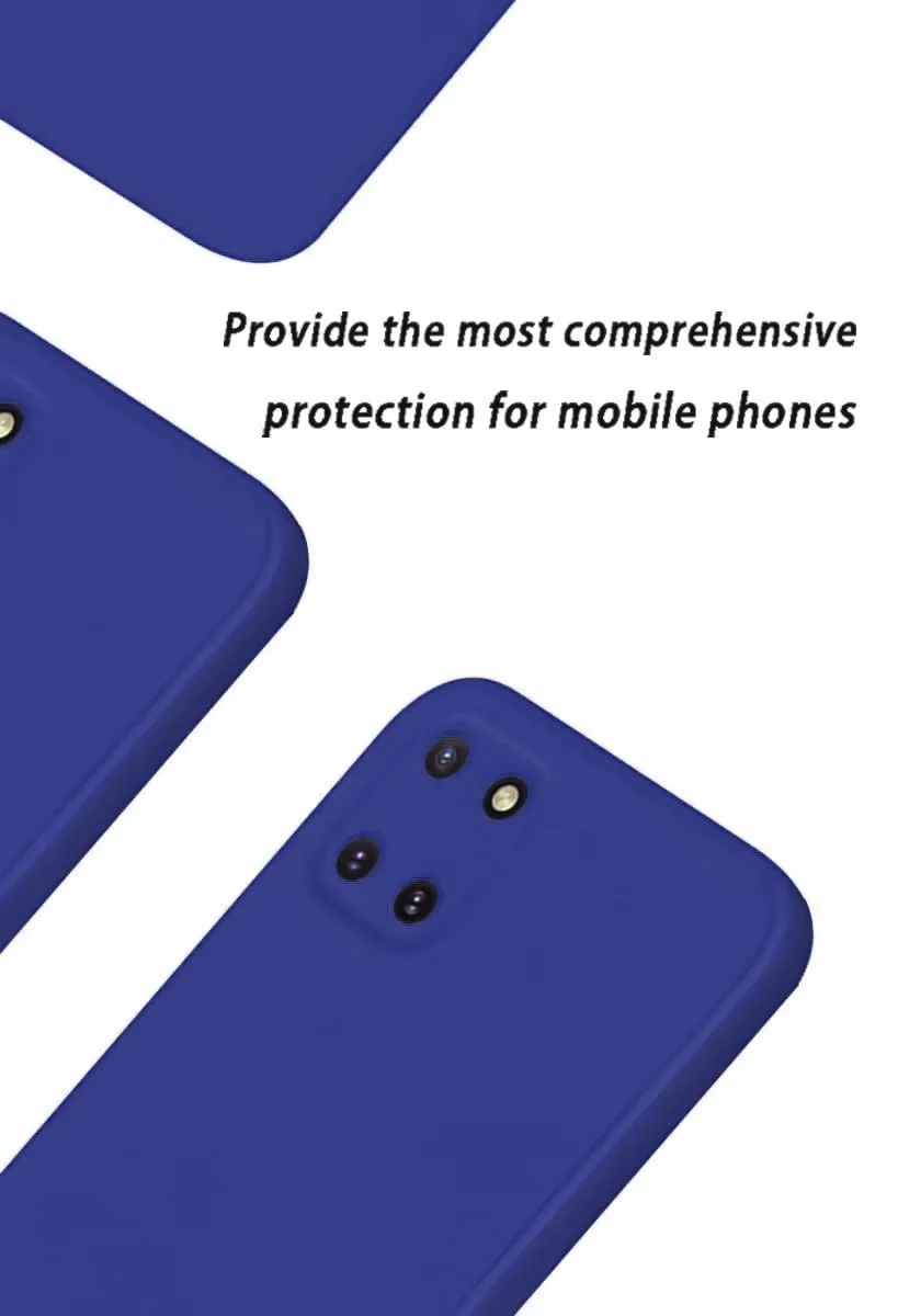DL3 Mobilak Liquid Silicone Case for Samsung Galaxy Note 10 Lite, Shock-absorbing protection, Scratch-resistant surface, Soft microfiber lining - Pepsi