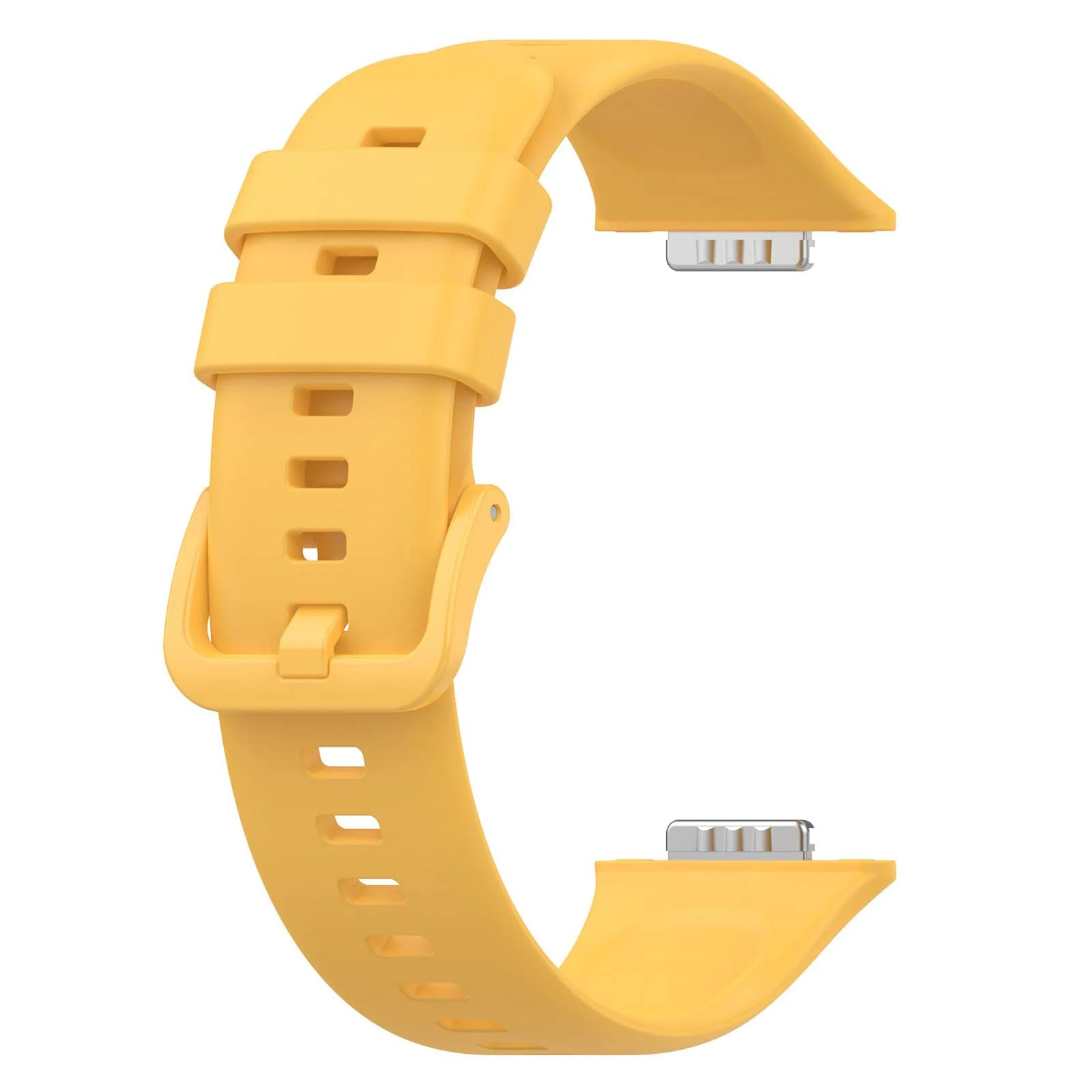 DL3 Mobilak Silicone Watch Strap Compatible With Huawei Watch Fit 2, Sport Band Wristband Bracelet - Yellow