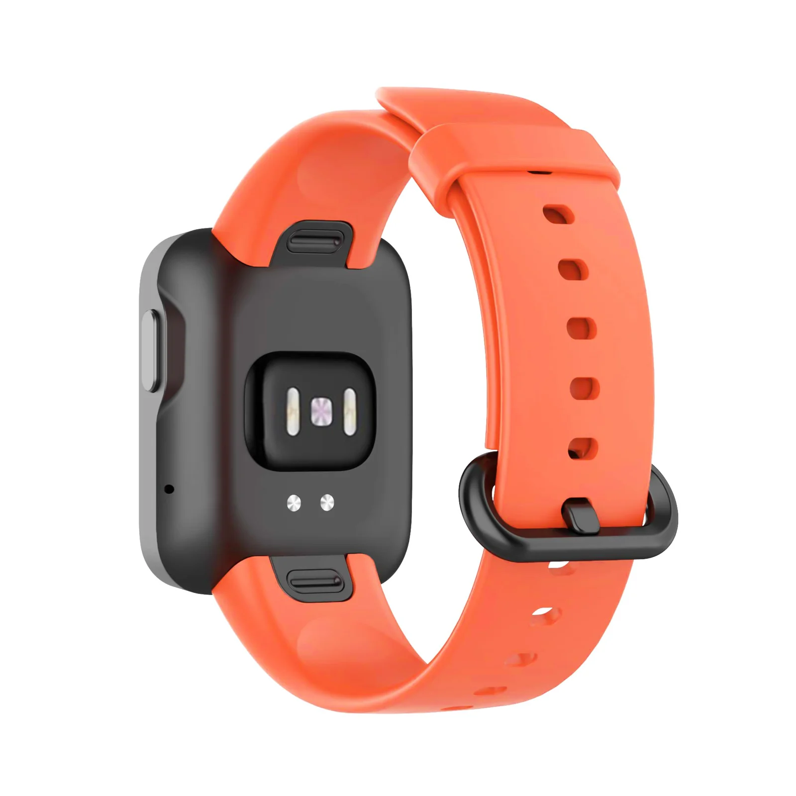 DL3 Mobilak Smart Watch Strap for Xiaomi Mi Watch Lite, Sport Silicone Watch Band Wrist Strap, Replacement Bracelet Wristband Wrist Strap for Xiaomi Mi Watch Lite/Redmi Watch Accessories - Neon Orange