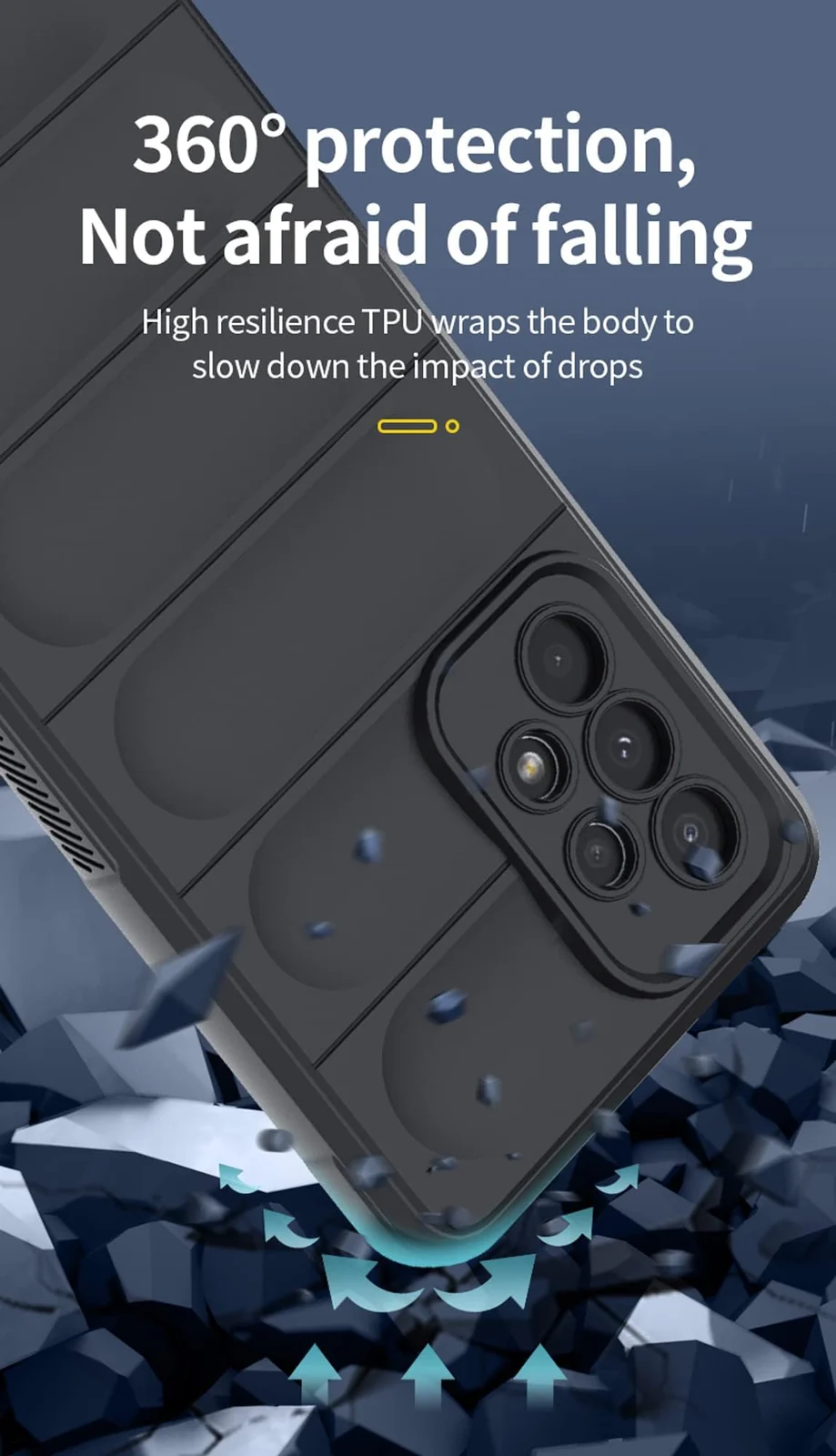 DL3 Mobilak Soft Silicone Protective Case for Samsung Galaxy A52 / 52S with Camera Protection and Shockproof Design - Green