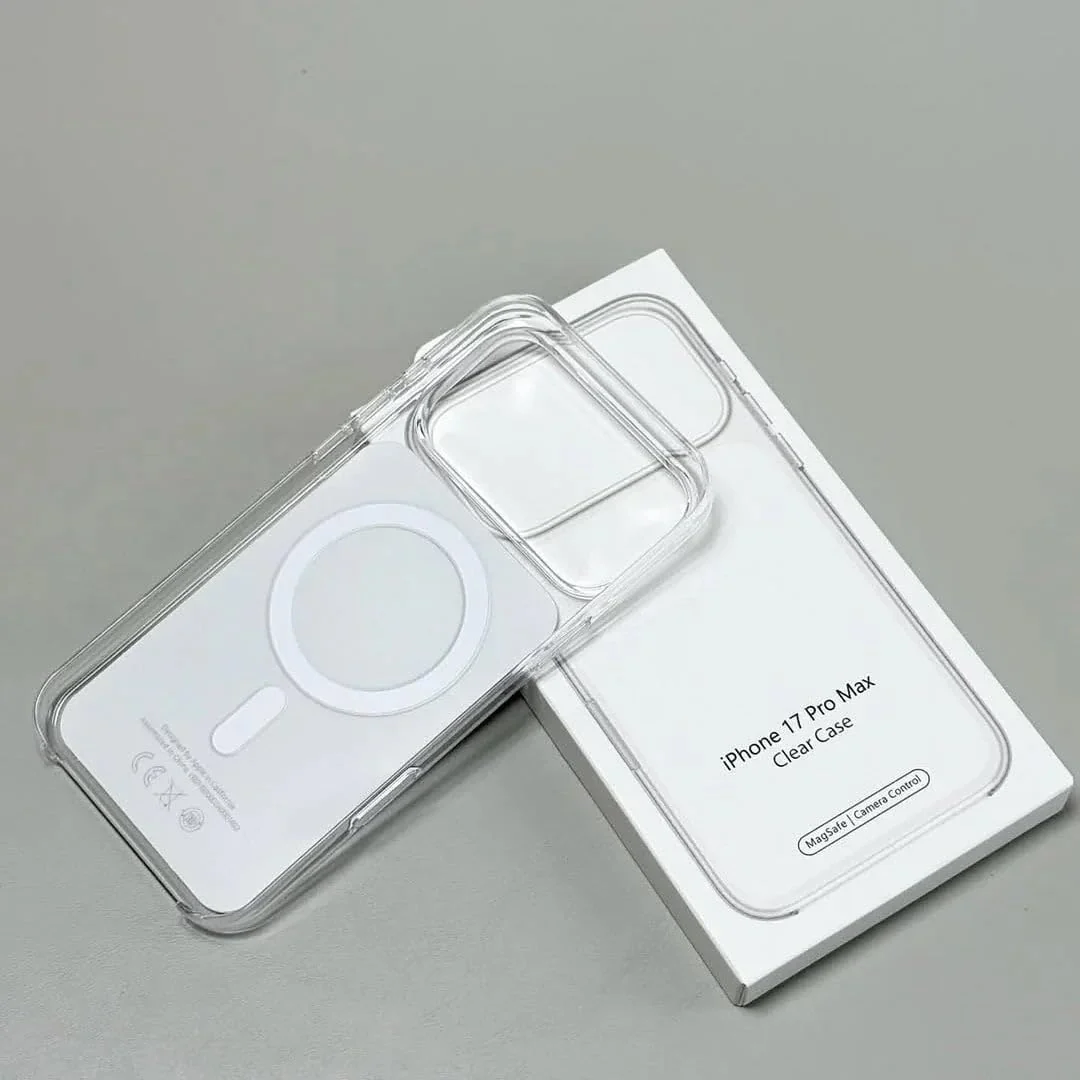DL3 Mobilak Clear Protective Case for iPhone 17 Pro Max, Compatible with MagSafe accessories, Supports wireless charging, Scratch-resistant surface - Transparent