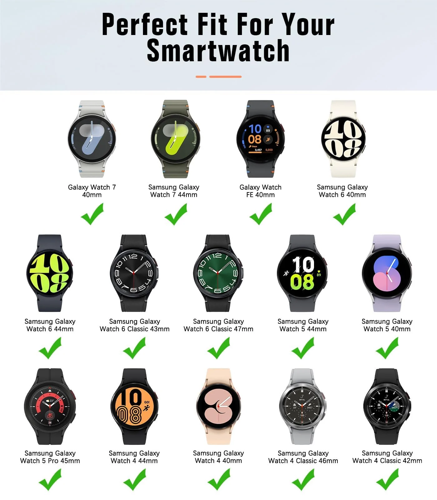 DL3 MOBILAK Magnetic for Samsung Galaxy Watch 6/4/5 Band 40mm 44mm/Galaxy Watch 6 Classic Bands 47mm 43mm/watch 4 Classic 46mm 42mm,Silicone Strap for Samsung Watch 5 Pro 45mm,No Gap Buckle - Dark Green