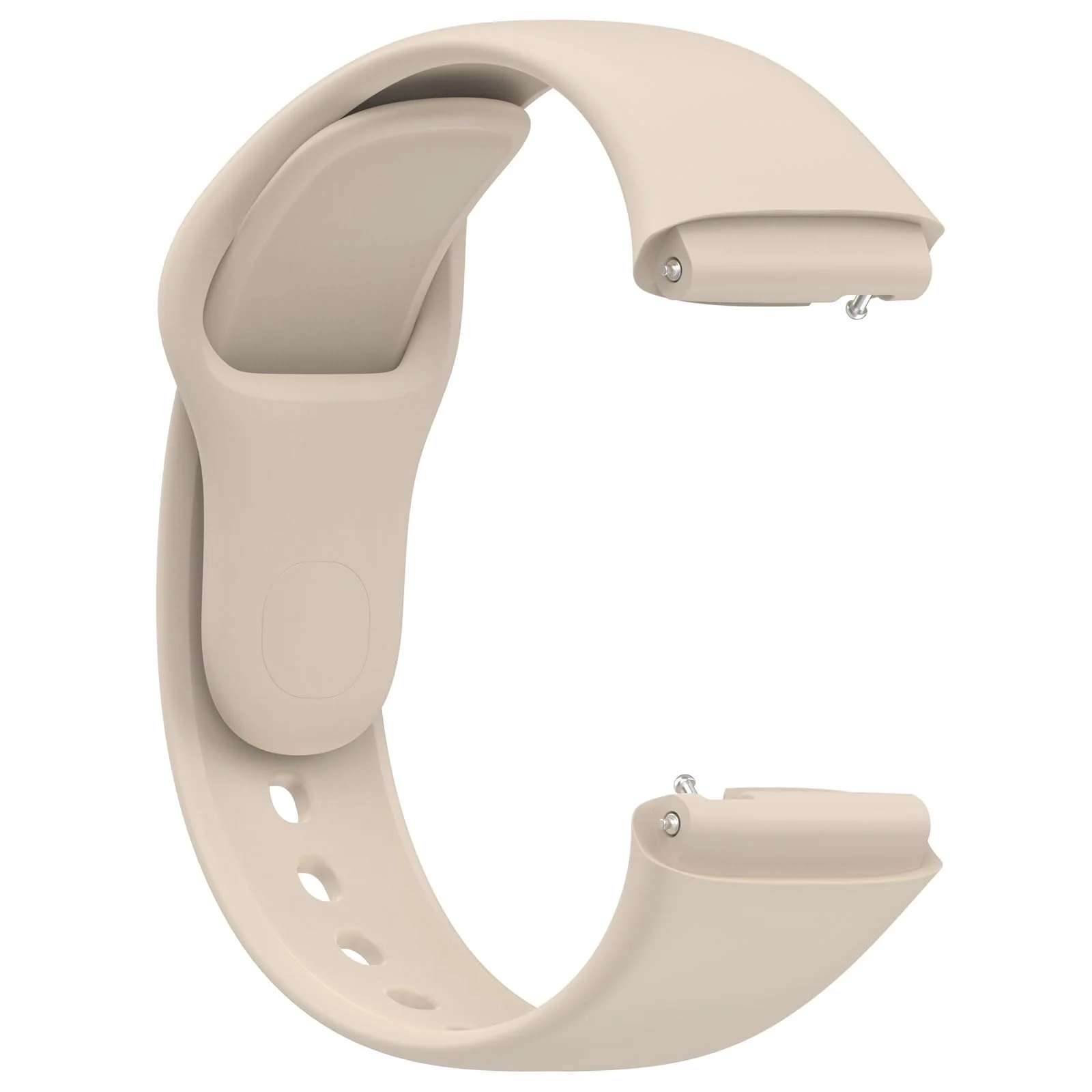 DL3 Mobilak Strap Silicone Compatible With Xiaomi Redmi Watch 3 Active/Redmi Watch 3 Lite, Sport Silicone Watch Band Wrist Strap, Bracelet Wristband Wrist Strap - Ivory White