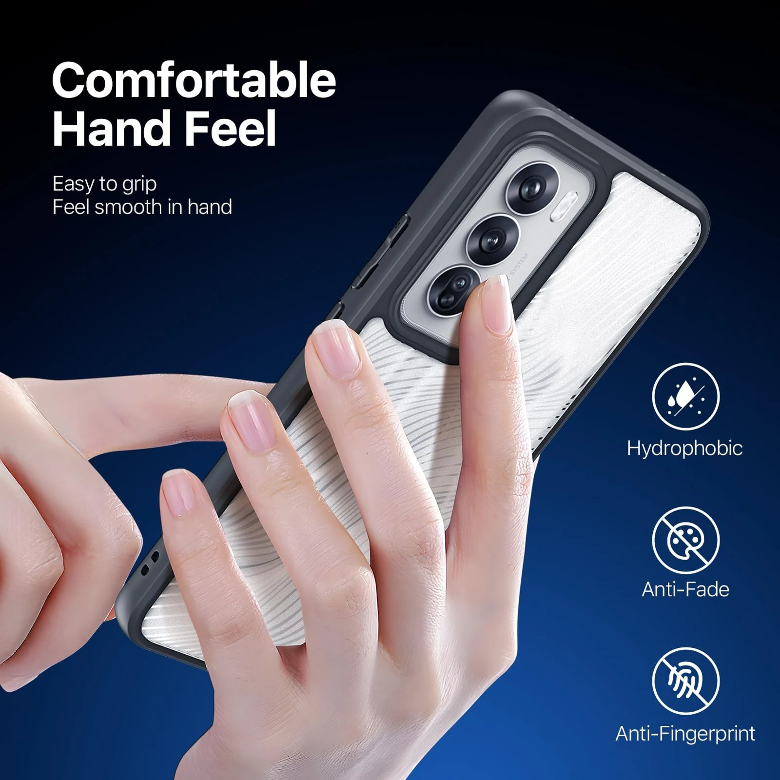 DL3 Mobilak Compatible with OPPO Reno 12 5G Case Waterproof, Full-Body Heavy Duty Shockproof Phone Case, Translucent Matte Cover, Built-in Camera Lens Protective - Black