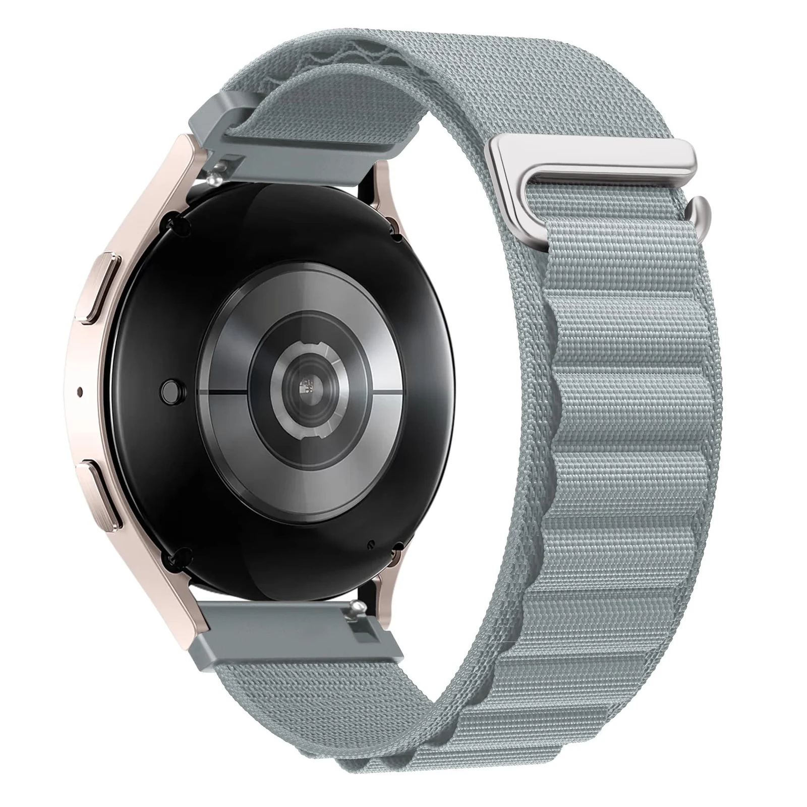 Dl3 Mobilak Alpine Loop Nylon 20MM Band for Samsung Gear Sport, Watch 4/5/5 Pro, S2 Classic, Active 2 40MM 44MM, Amazfit GTS 3/4/4 Mini, Bip 3 Pro, GTS2, Bp U (Black)