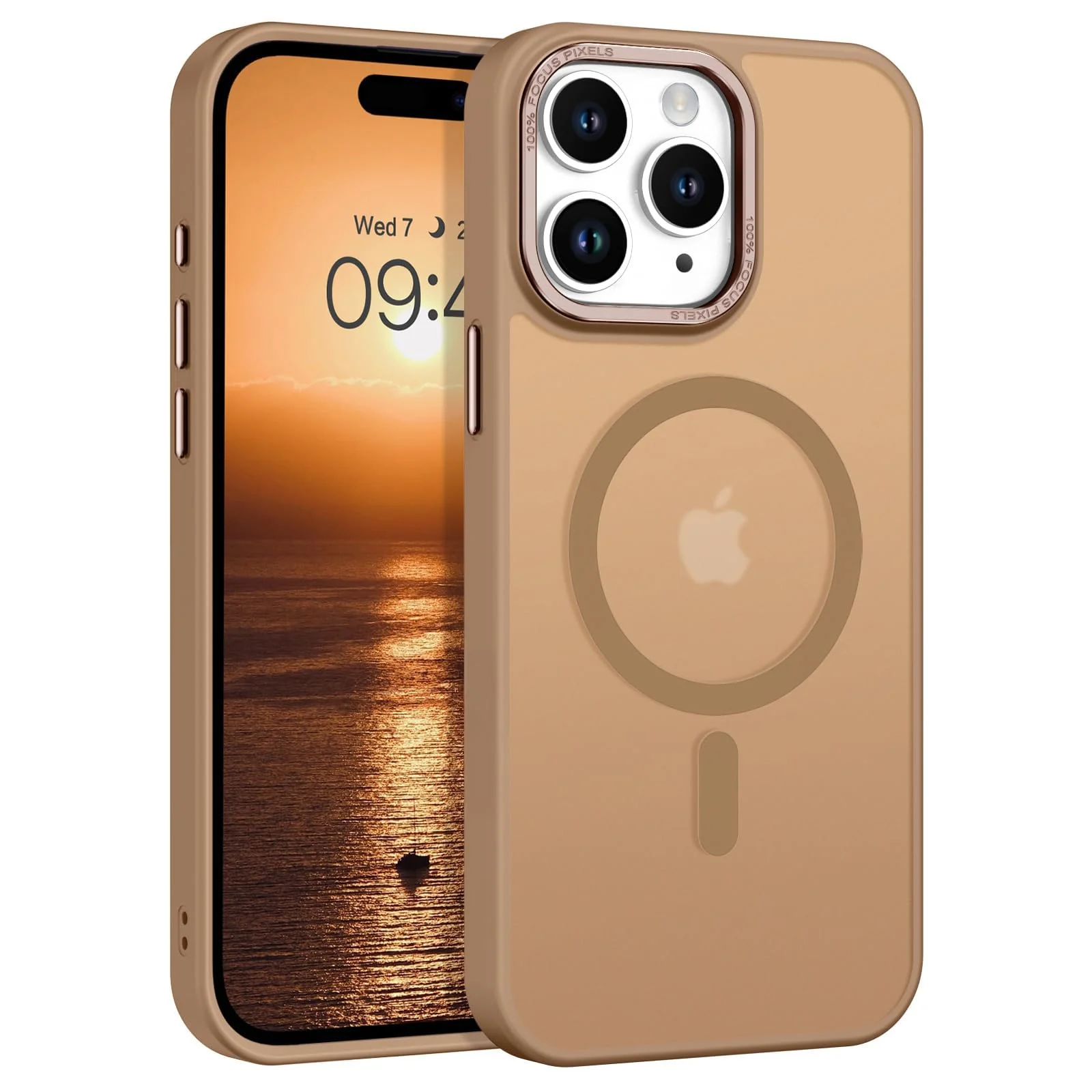 DL3 Mobilak Case for iPhone 11 Pro 5.8-Inch Magnetic Translucent Matte Phone Cases [Compatible with MagSafe] Thin Slim Fit Shockproof Hard Protective Cover for Men Girls - Desert Brown