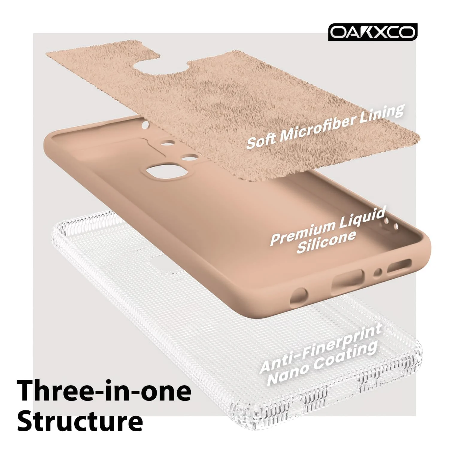 DL3 Mobilak Soft Silicone Gel Bumper Case for Samsung Galaxy A21s - Light Orange