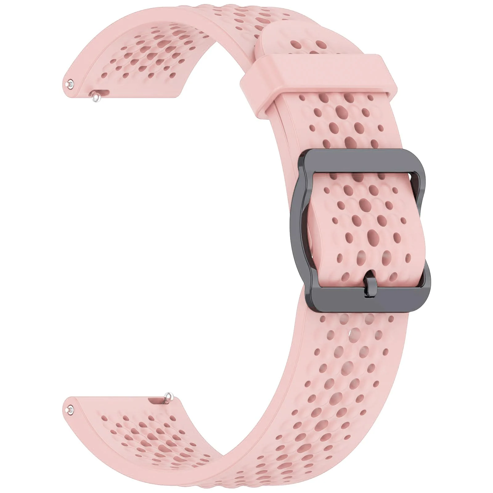 DL3 Mobilak 22 mm Silicone Breathable Sport Bracelet For Xiaomi Redmi Watch 5 Active/Redmi Watch 5 Lite Strap, 22mm Adjustable Armband Watchbands Quick Wristband Watch Strap Bands - Pink